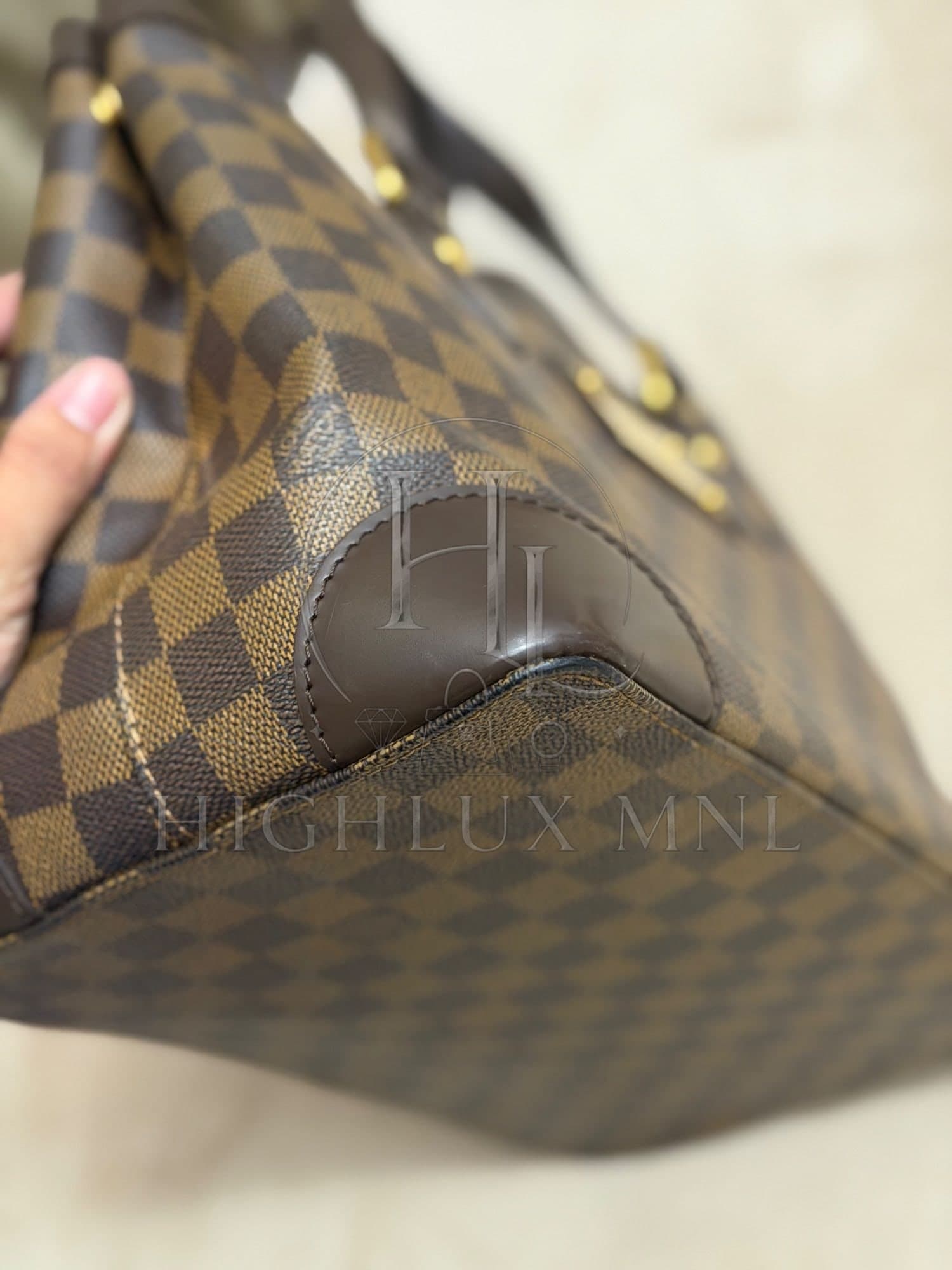 Louis Vuitton Damier Ebene Hampstead PM size — photo 6