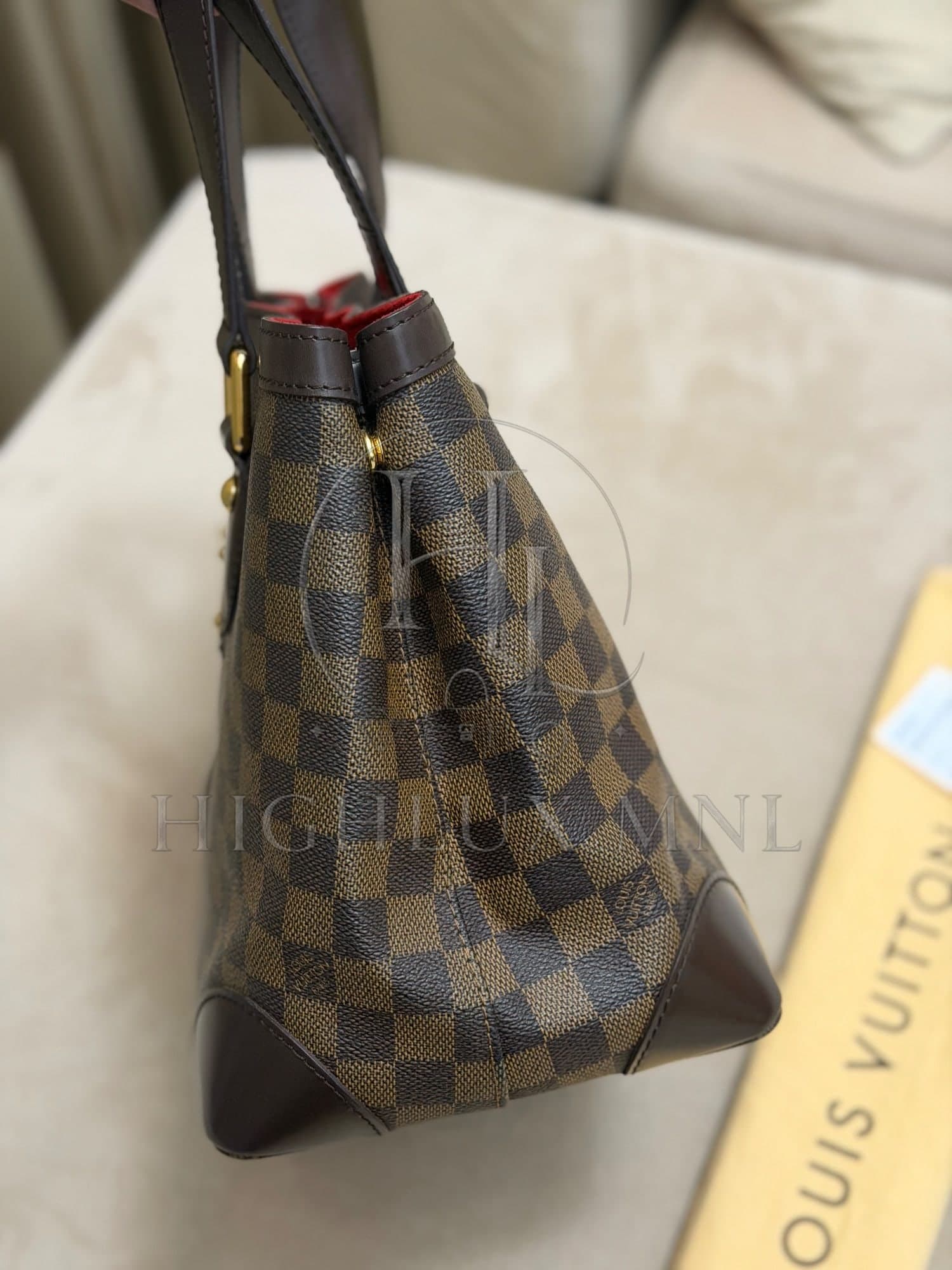 Louis Vuitton Damier Ebene Hampstead PM size — photo 3