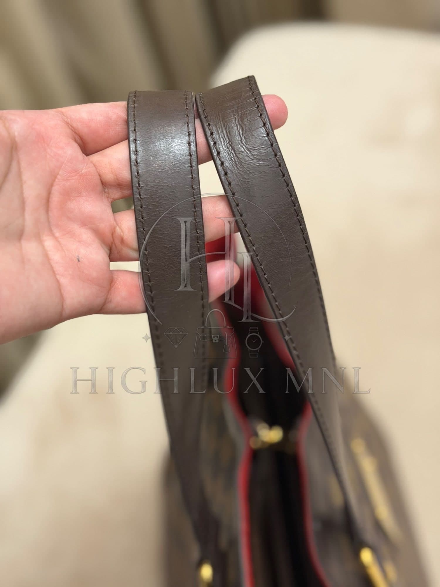 Louis Vuitton Damier Ebene Hampstead PM size — photo 10
