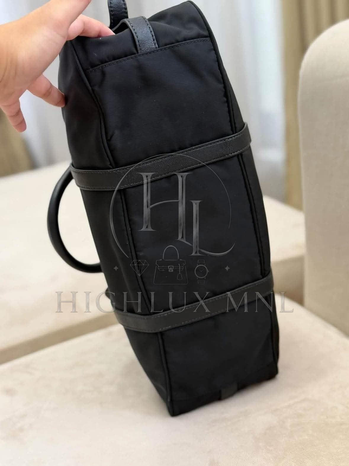 Prada Tessuto Nylon & Soft Calfskin Satchel Bag — photo 6