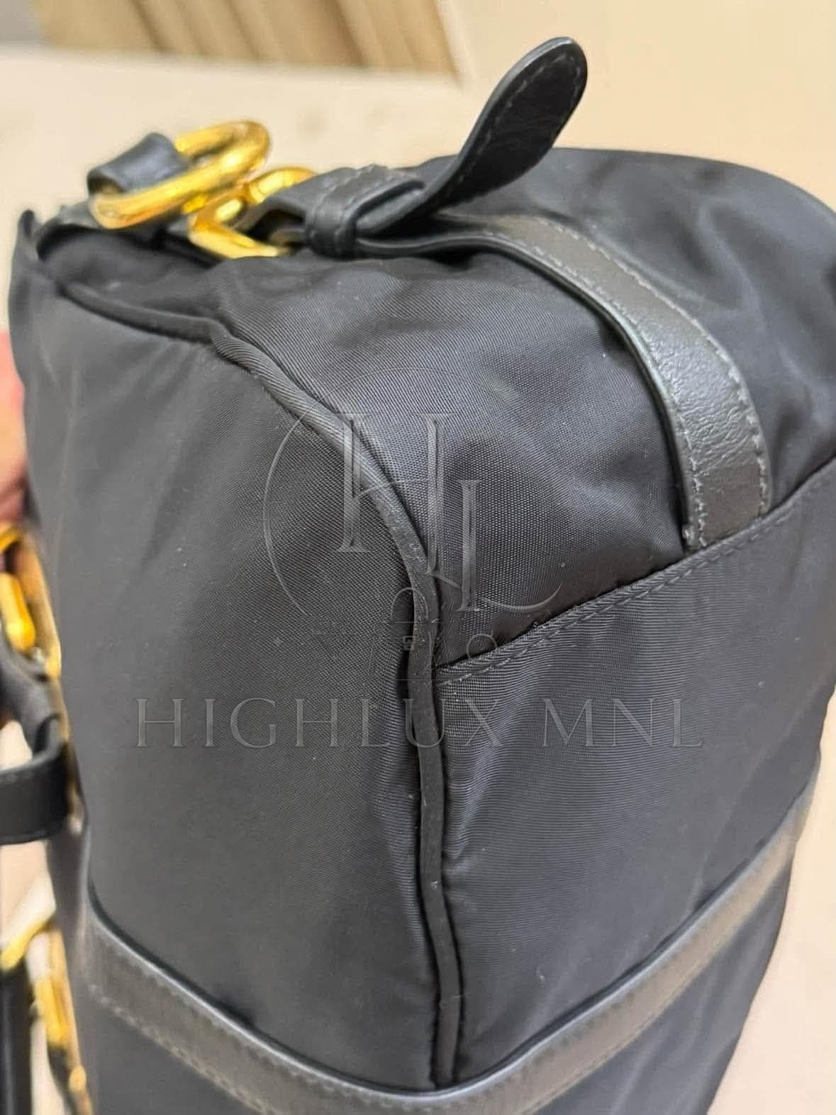 Prada Tessuto Nylon & Soft Calfskin Satchel Bag — photo 7