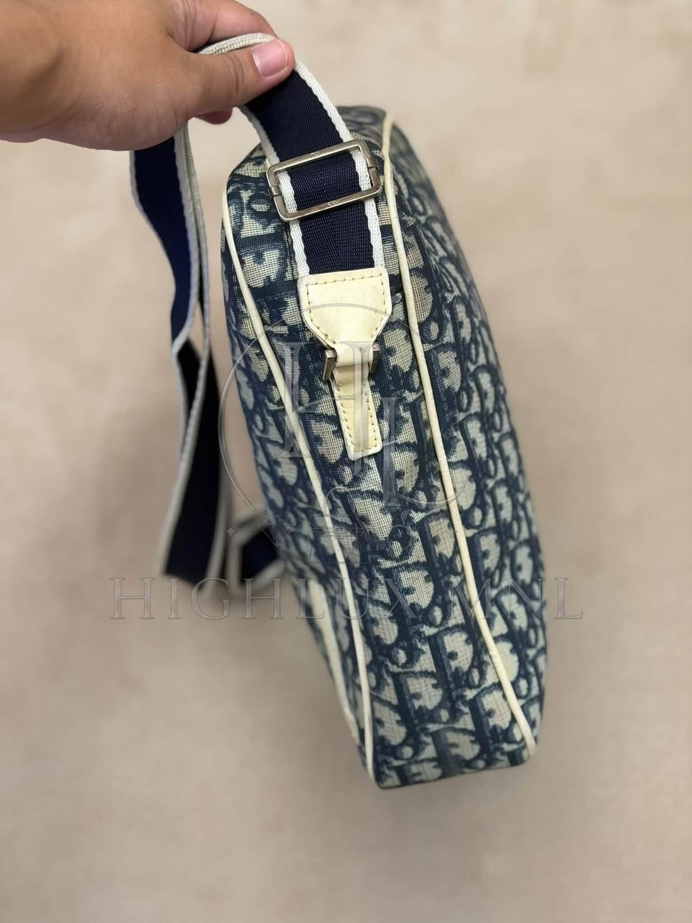 Dior Navy Trotter Monogram Messenger Bag — photo 3