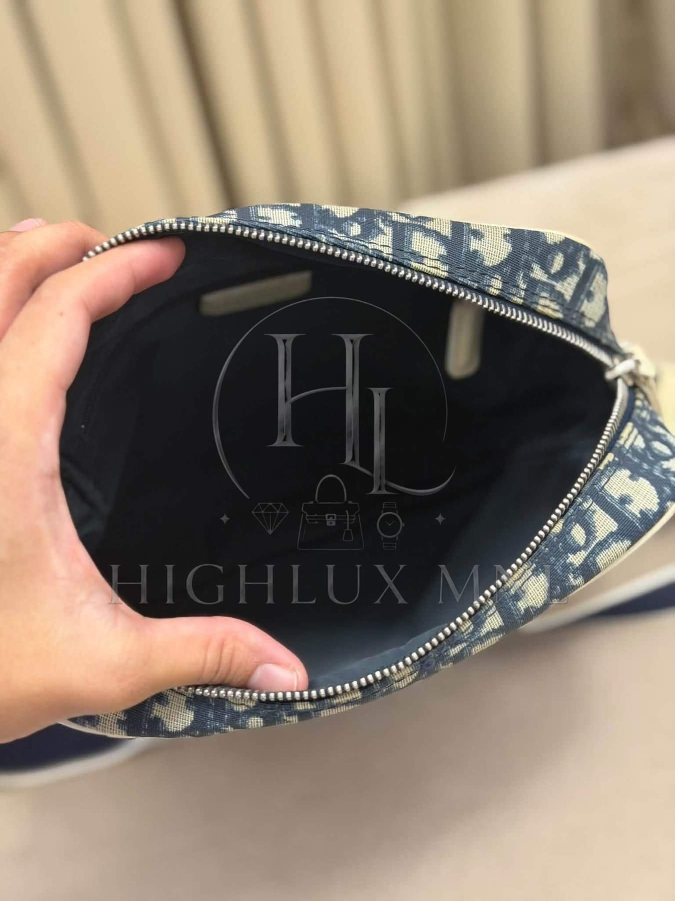 Dior Navy Trotter Monogram Messenger Bag — photo 11