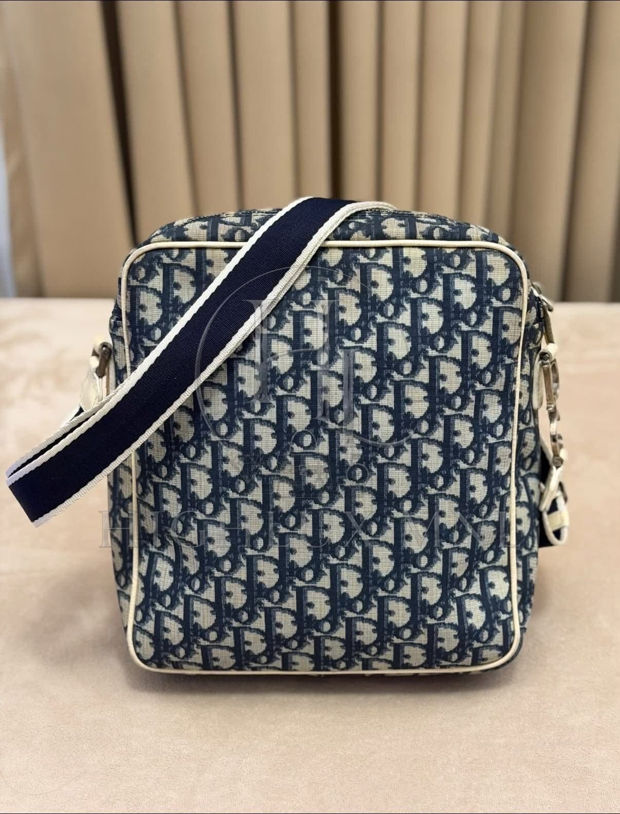 Dior Navy Trotter Monogram Messenger Bag — photo 2