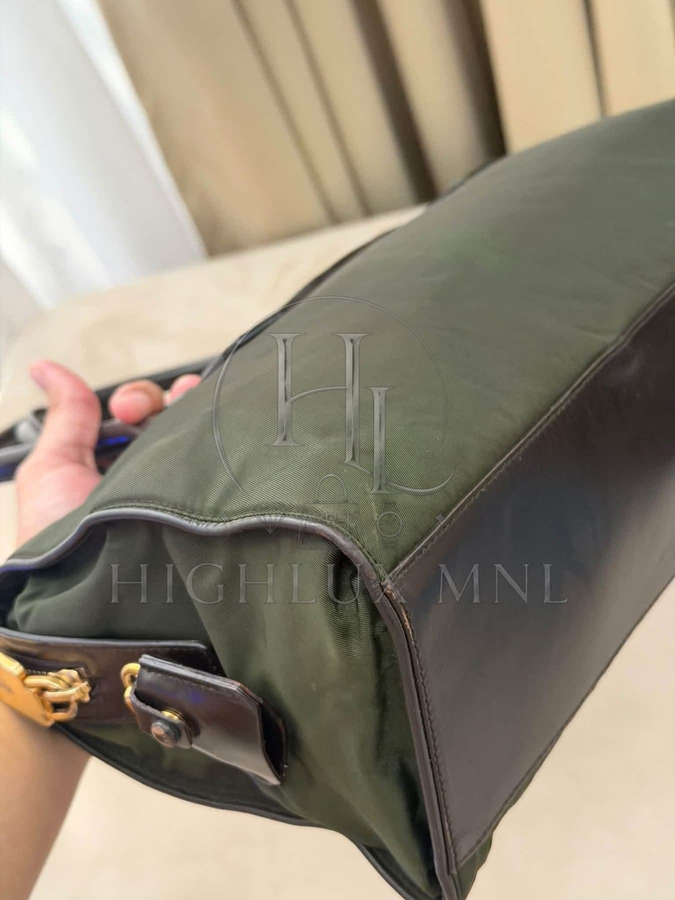 Prada Tessuto Nylong Shoulder Bag in Olivegreen — photo 10