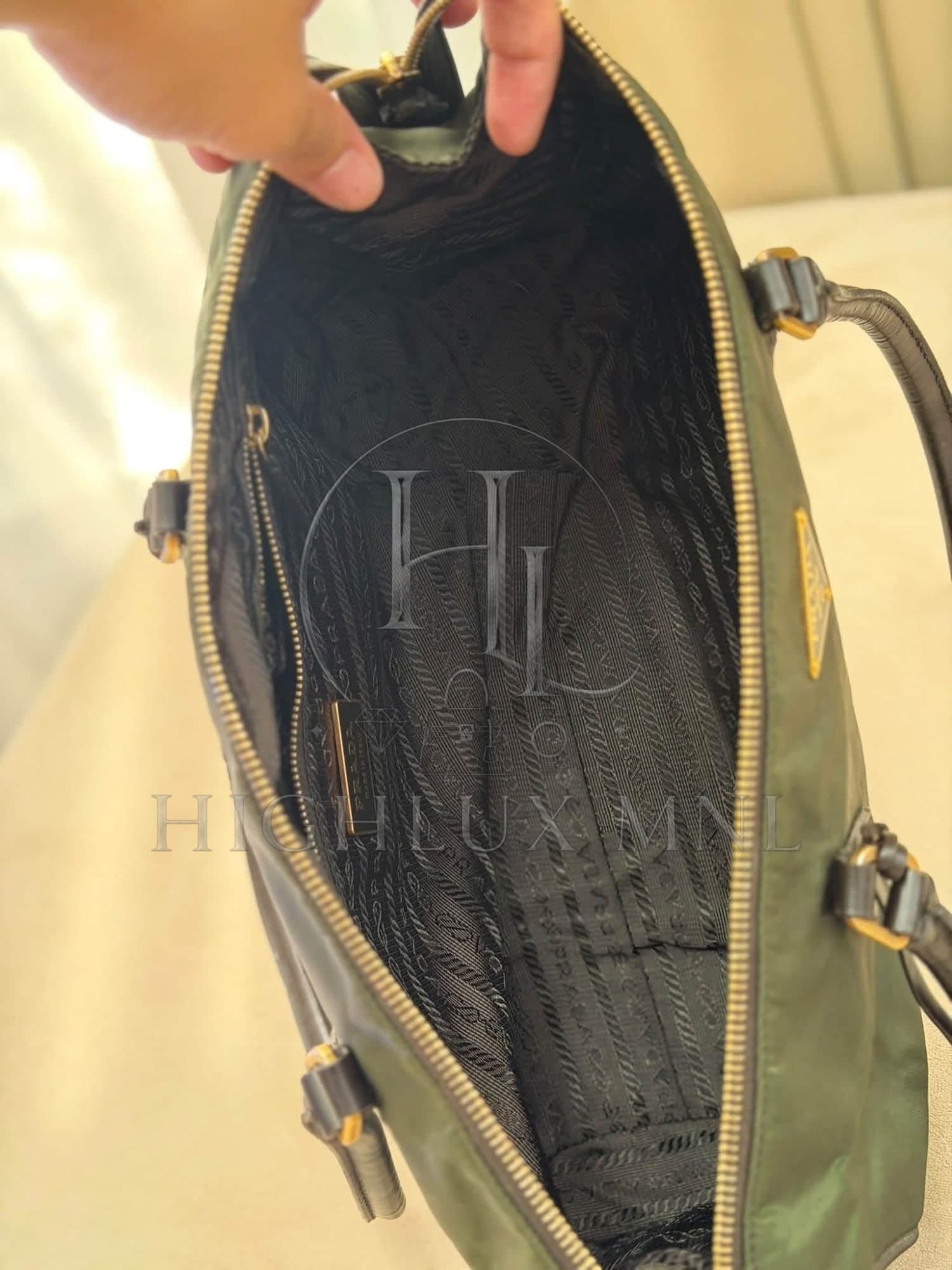 Prada Tessuto Nylong Shoulder Bag in Olivegreen — photo 13