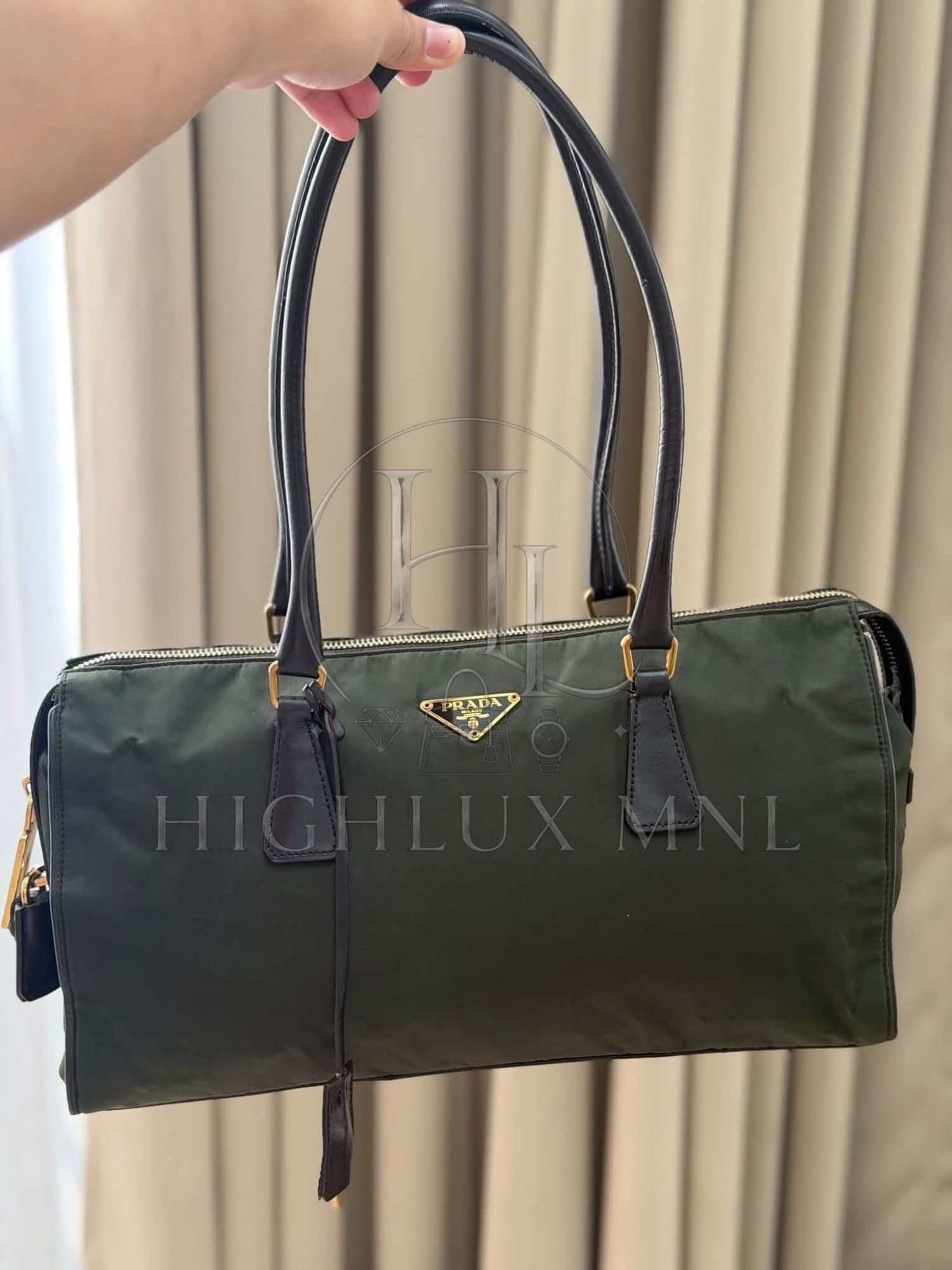 Prada Tessuto Nylong Shoulder Bag in Olivegreen — photo 14
