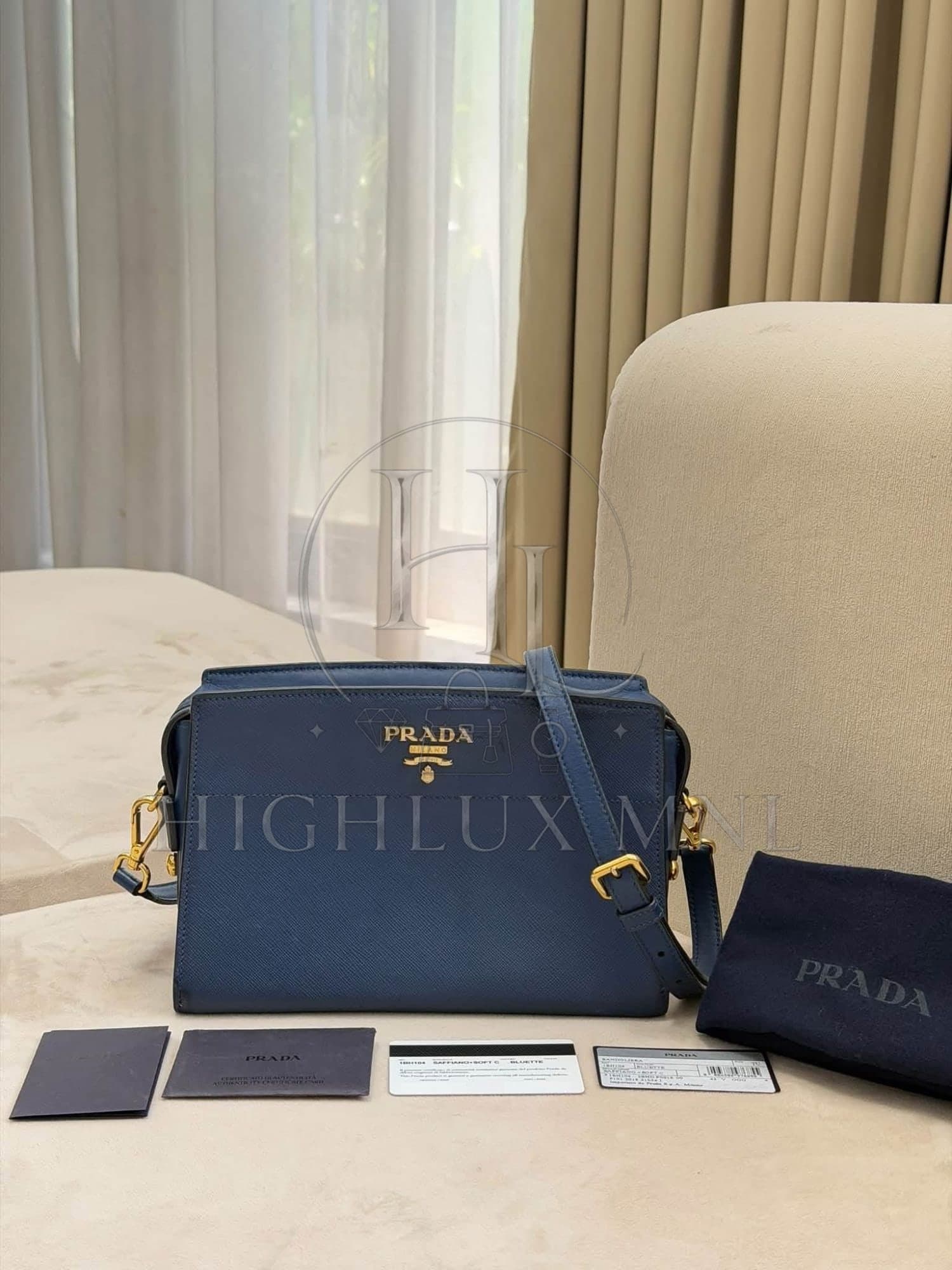 Prada Saffiano Leather Crossbody Bag