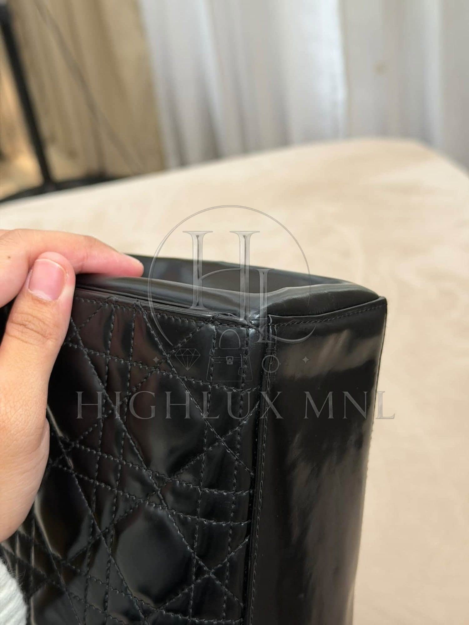 Dior Cannage Patent Shoulder Bag — photo 4