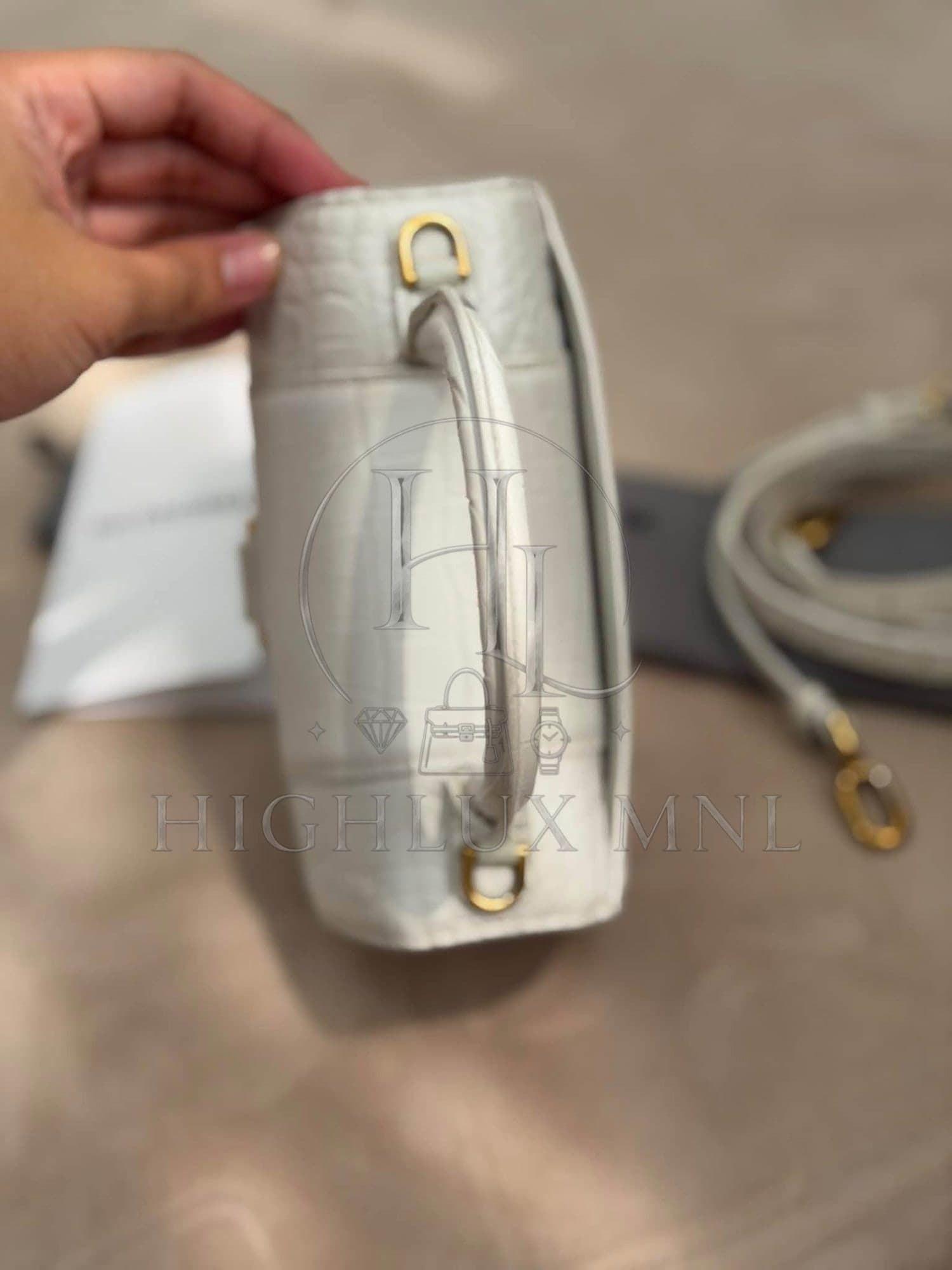Balenciaga Hour Glass Top Handle Croc Embossed — photo 7