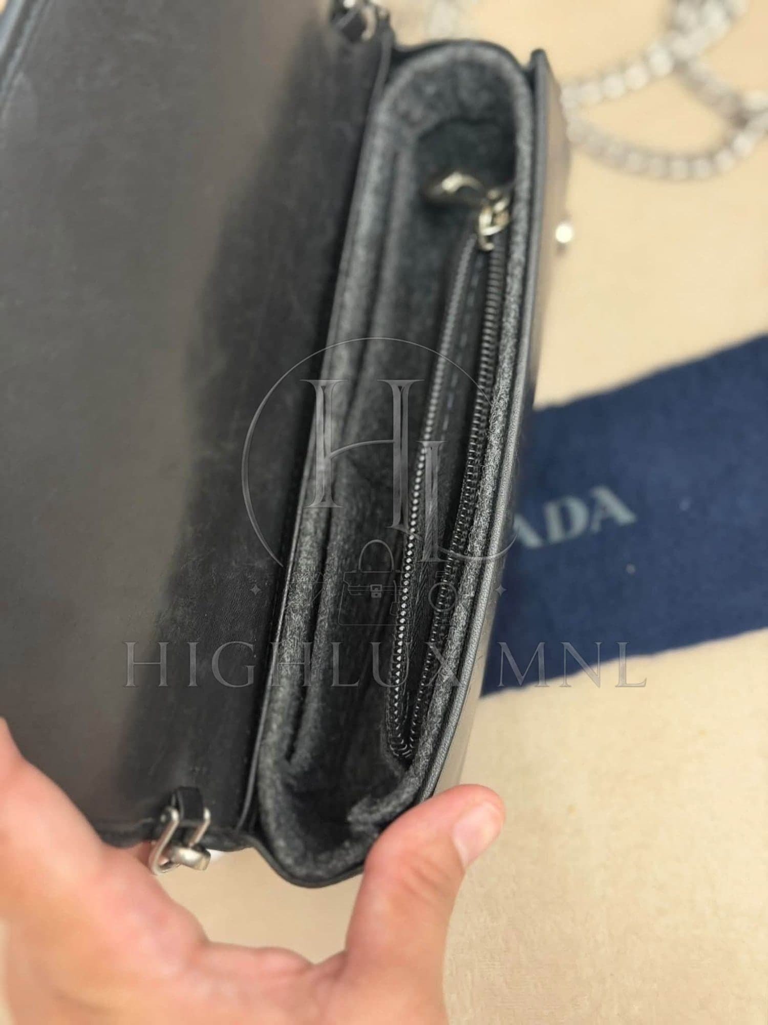 Prada Diagramme Wallet on Chain — photo 12