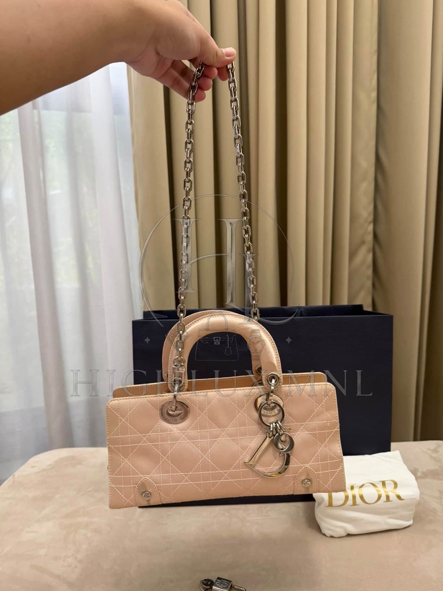 Dior Cannage East-west Lady Dior Handbag