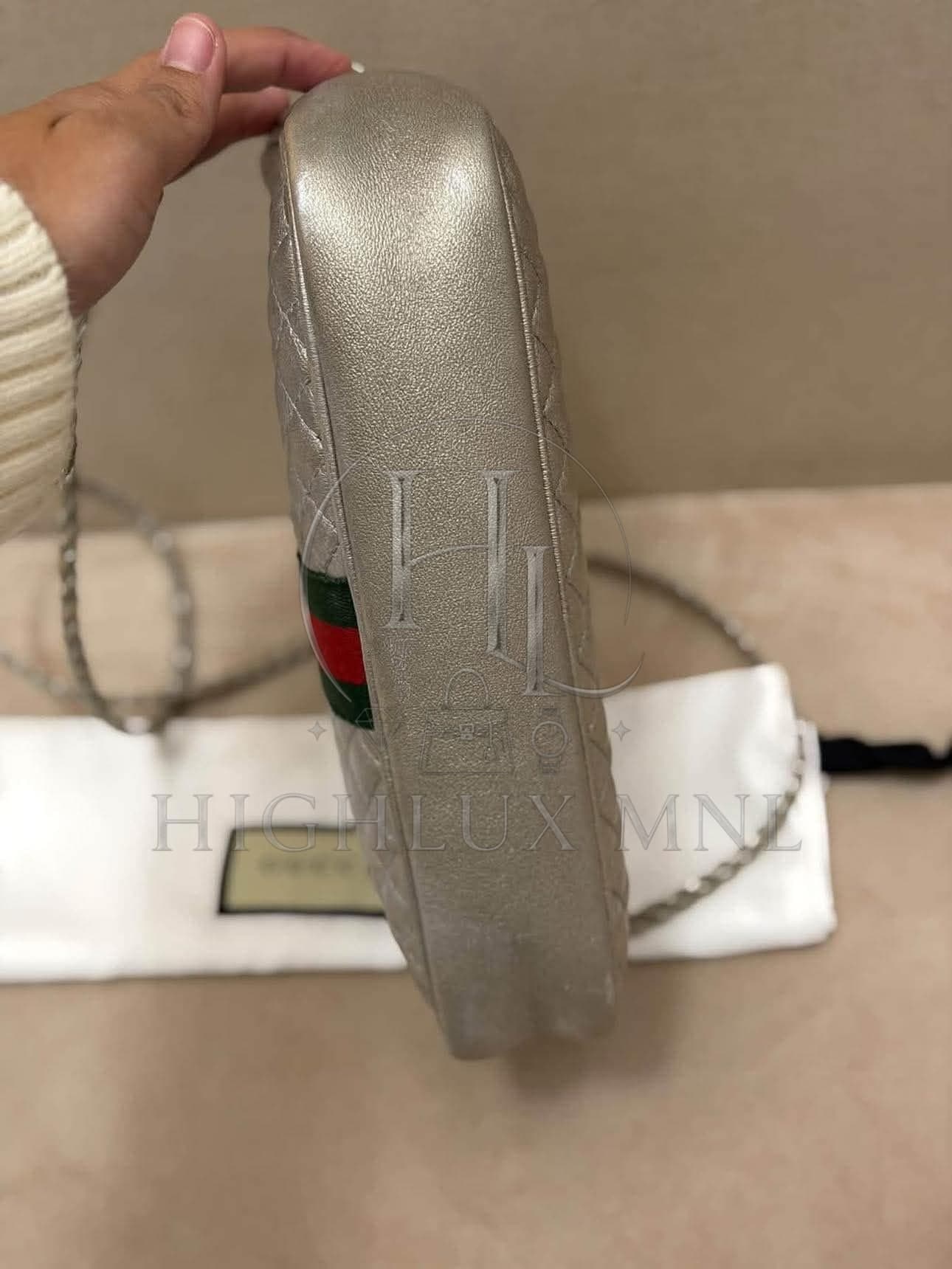Gucci Trapuntata Ophidia Silver Camera Bag — photo 4
