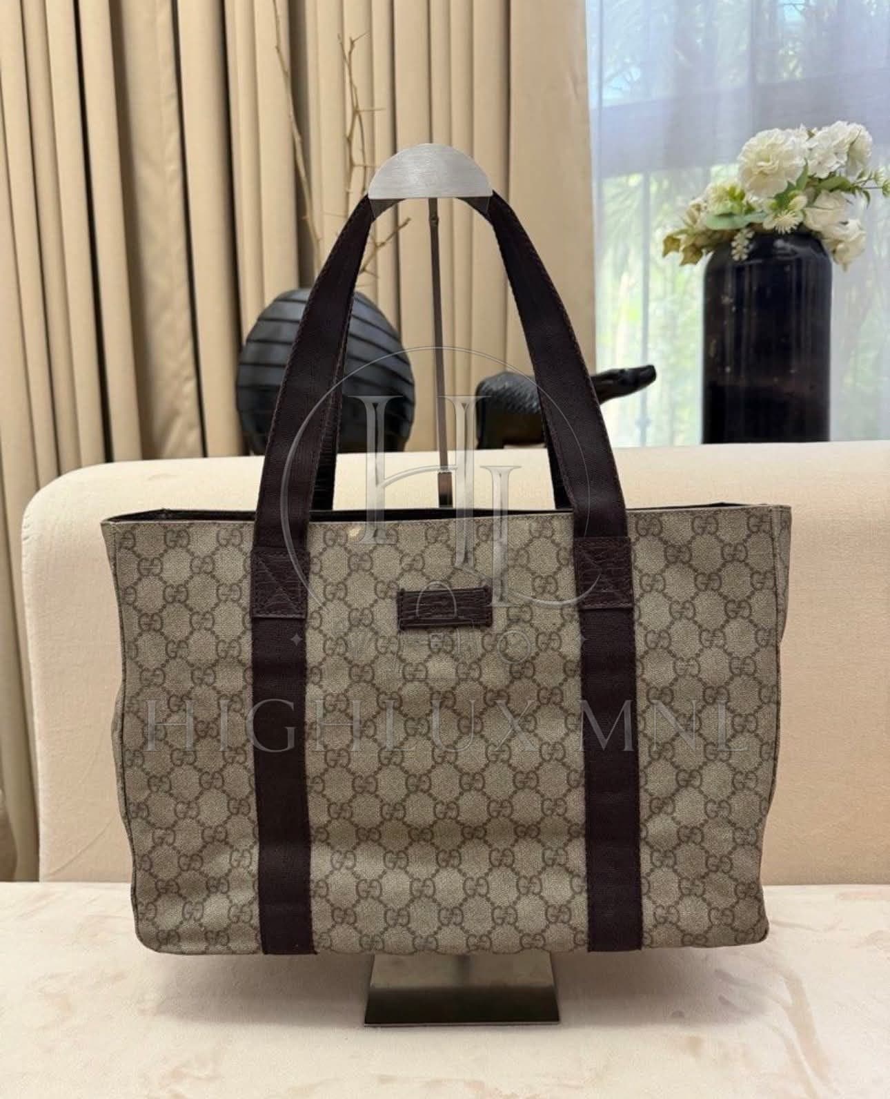 Gucci Tote Bag Brown GG