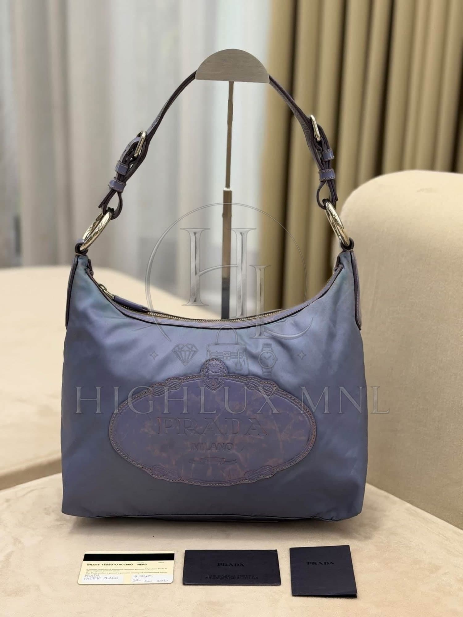 Prada Tessuto Nylon Hobo Bag