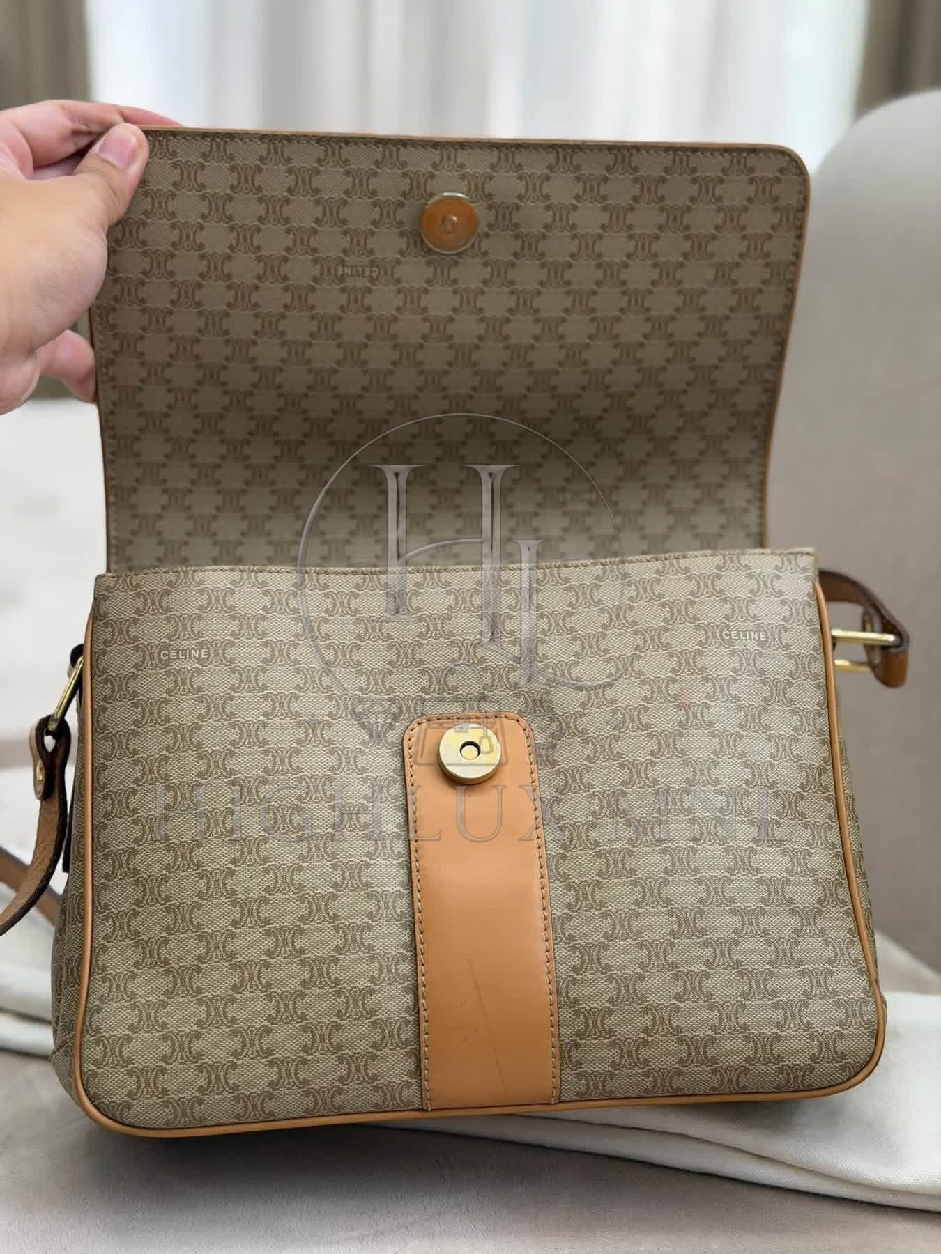Celine Macadam Coated Canvas Crossbody Bag — photo 10