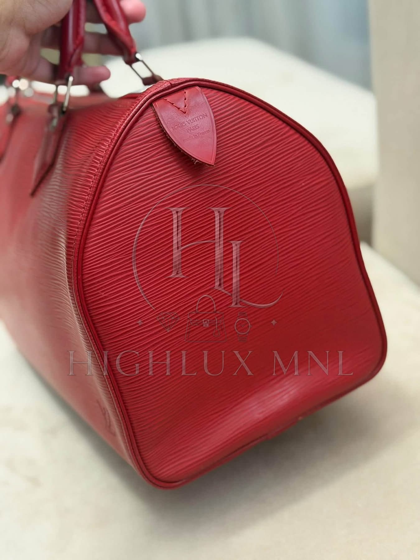 Louis Vuitton Speedy 30 Red Epi Leather — photo 4