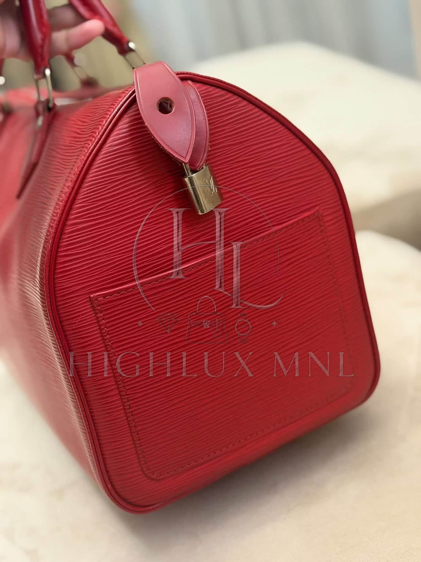 Louis Vuitton Speedy 30 Red Epi Leather — photo 5