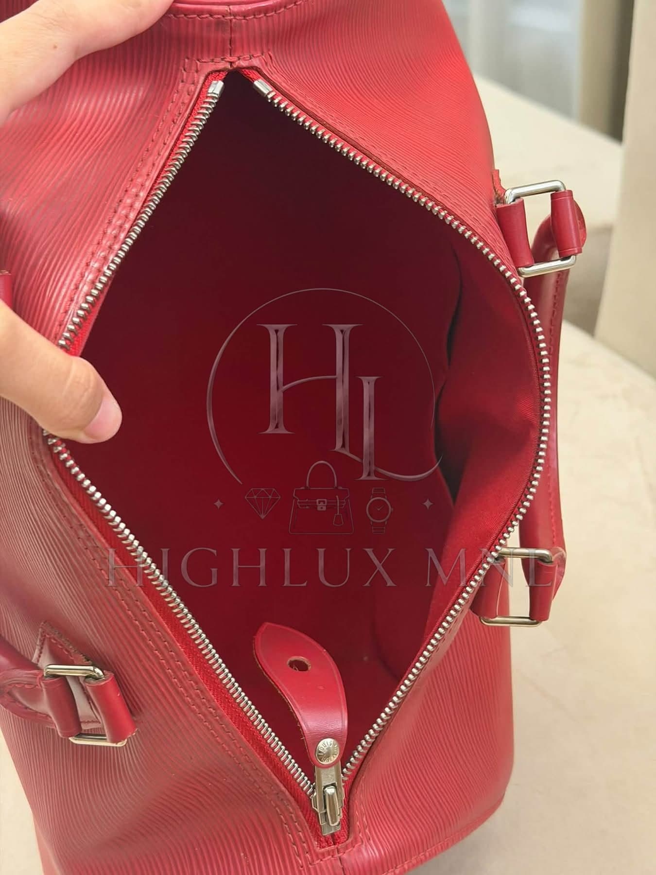 Louis Vuitton Speedy 30 Red Epi Leather — photo 11