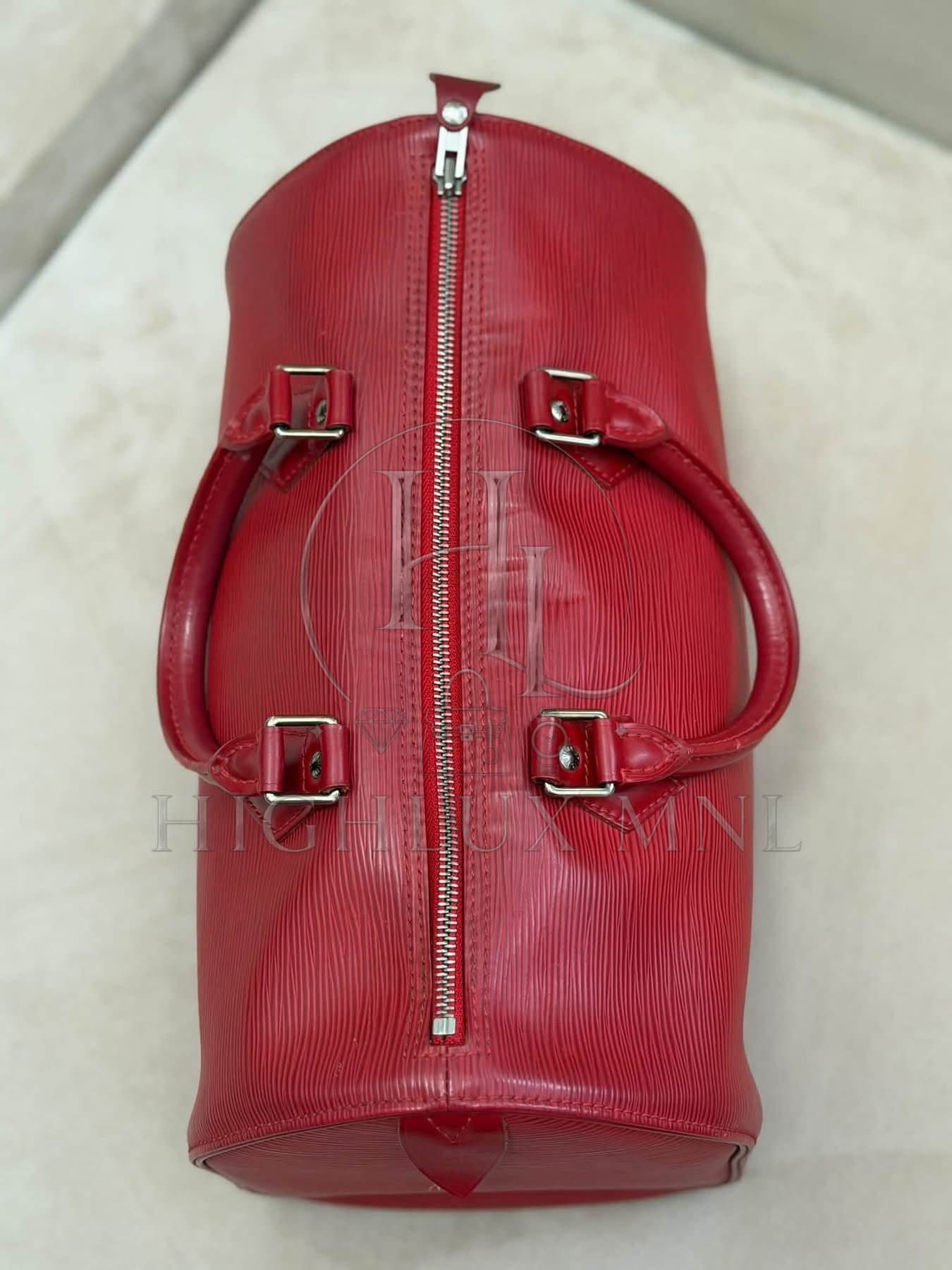 Louis Vuitton Speedy 30 Red Epi Leather — photo 10
