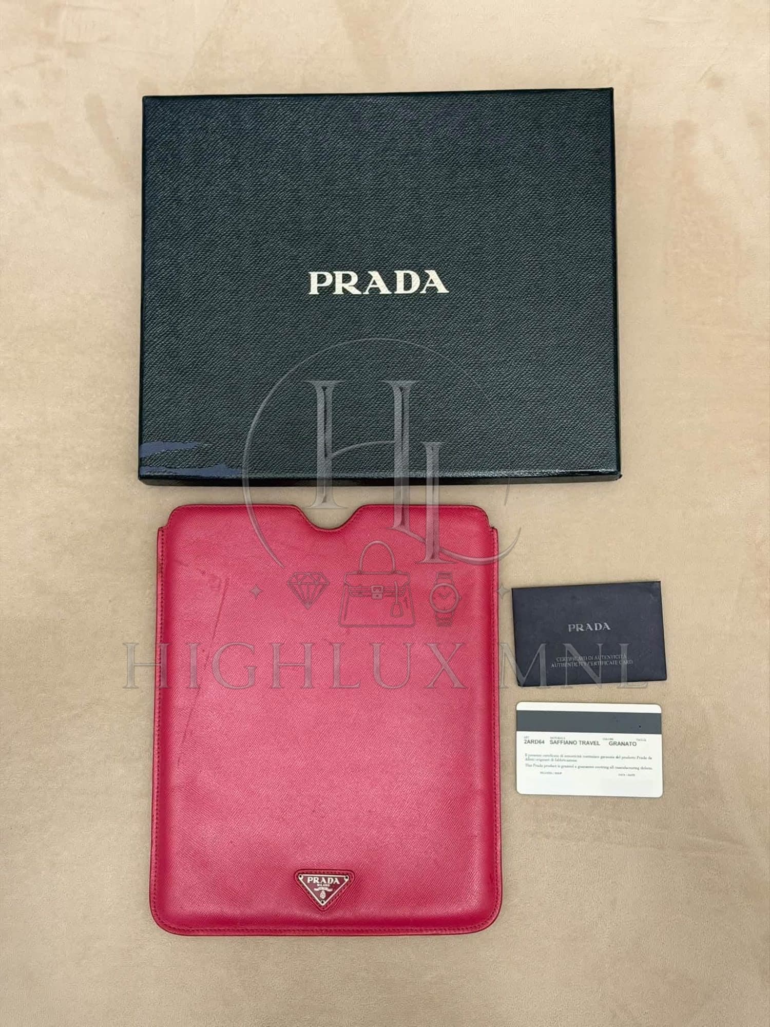 Prada Ipad Case Leather
