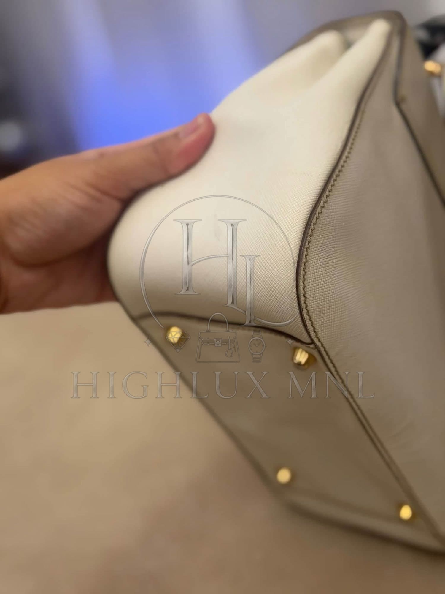 Prada Saffiano Sound Lock Satchel Handbag — photo 6