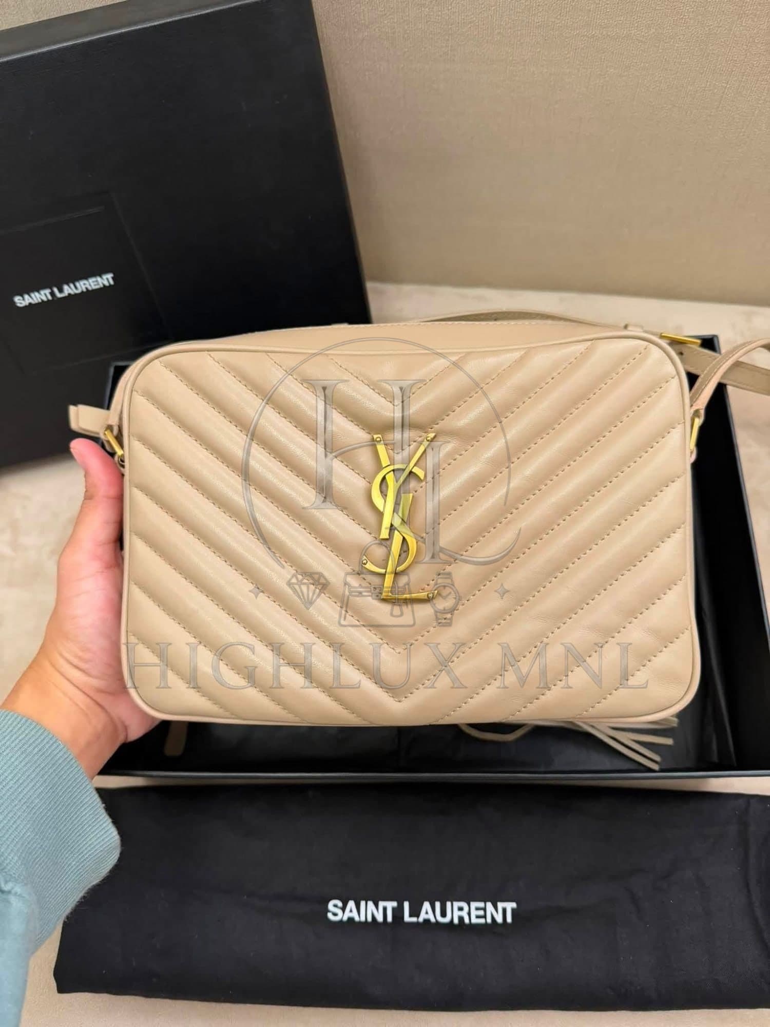 Saint Laurent Beige Lou Camera Bag