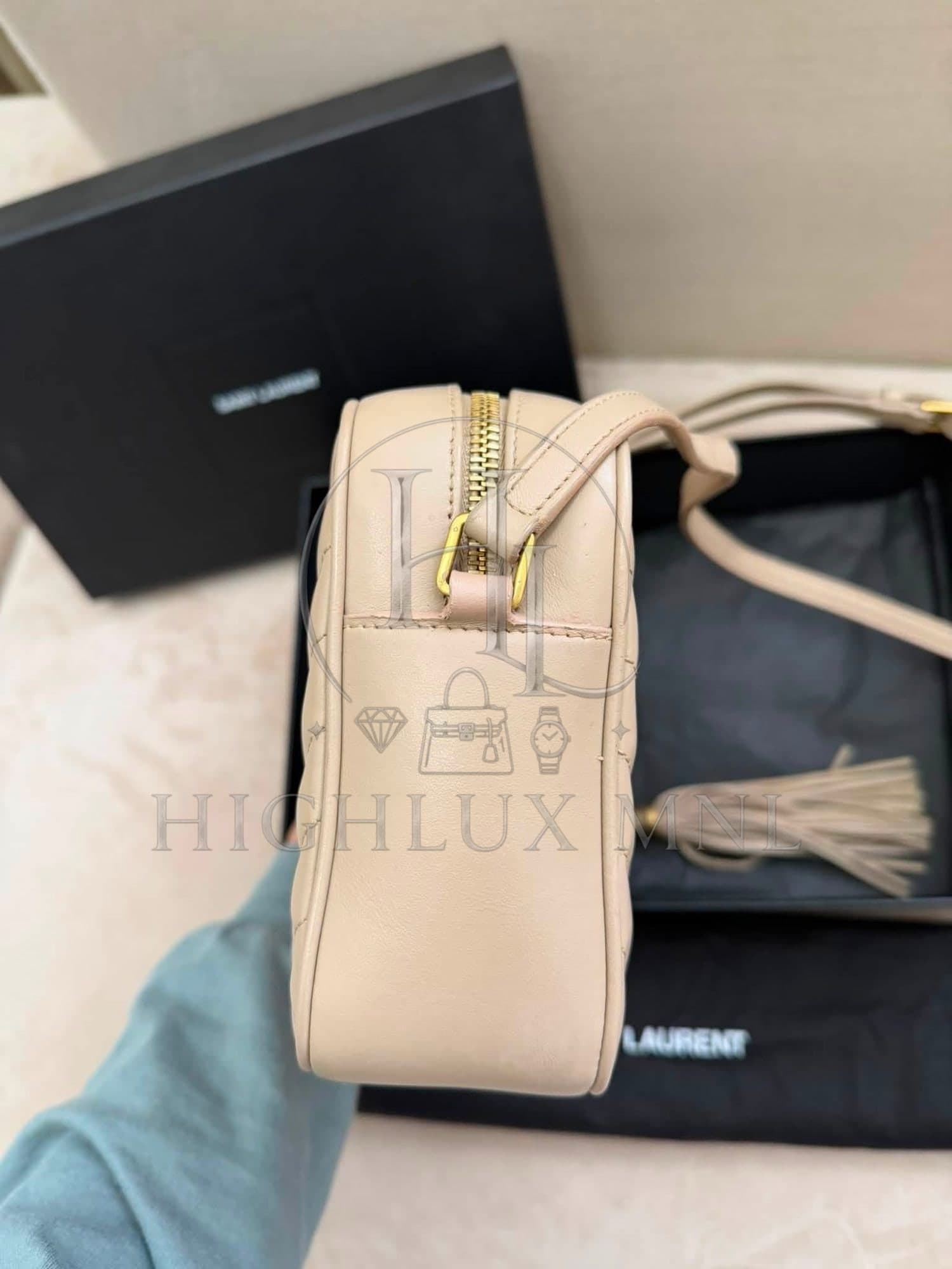 Saint Laurent Beige Lou Camera Bag — photo 4