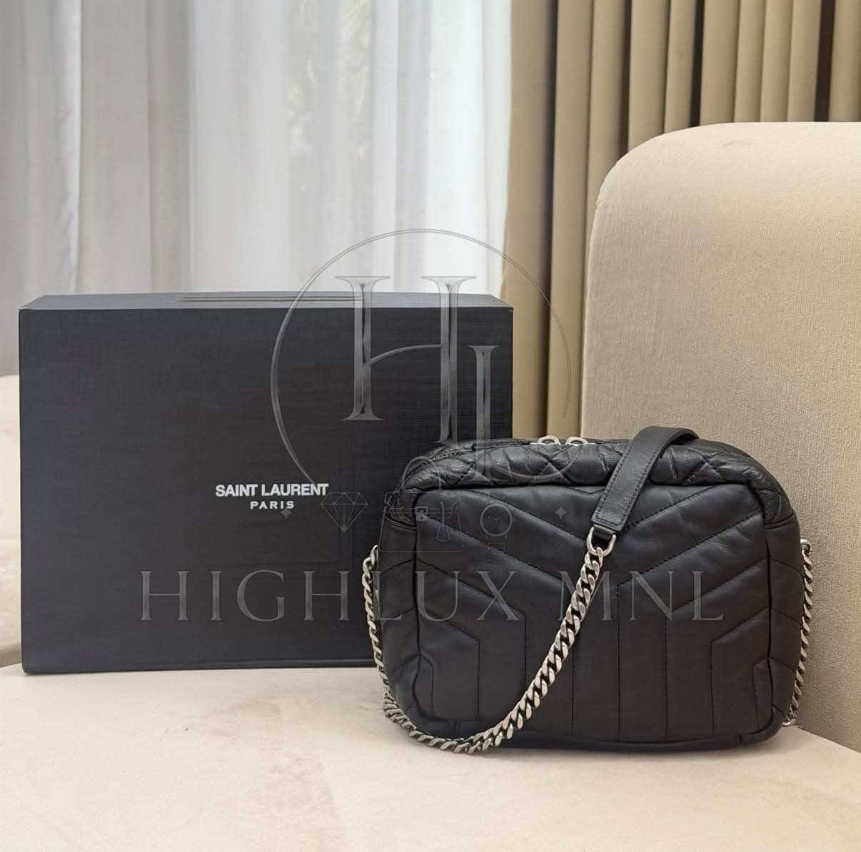 Saint Laurent Loulou Small Bowling Bag