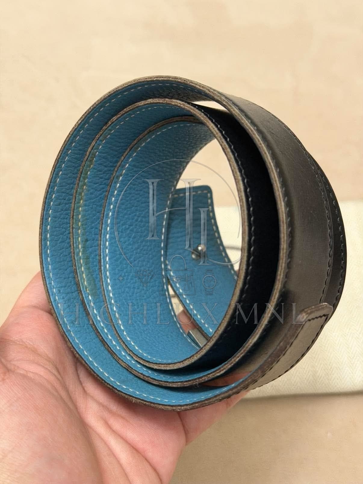 Hermès Belt Reversible Black-Blue — photo 3