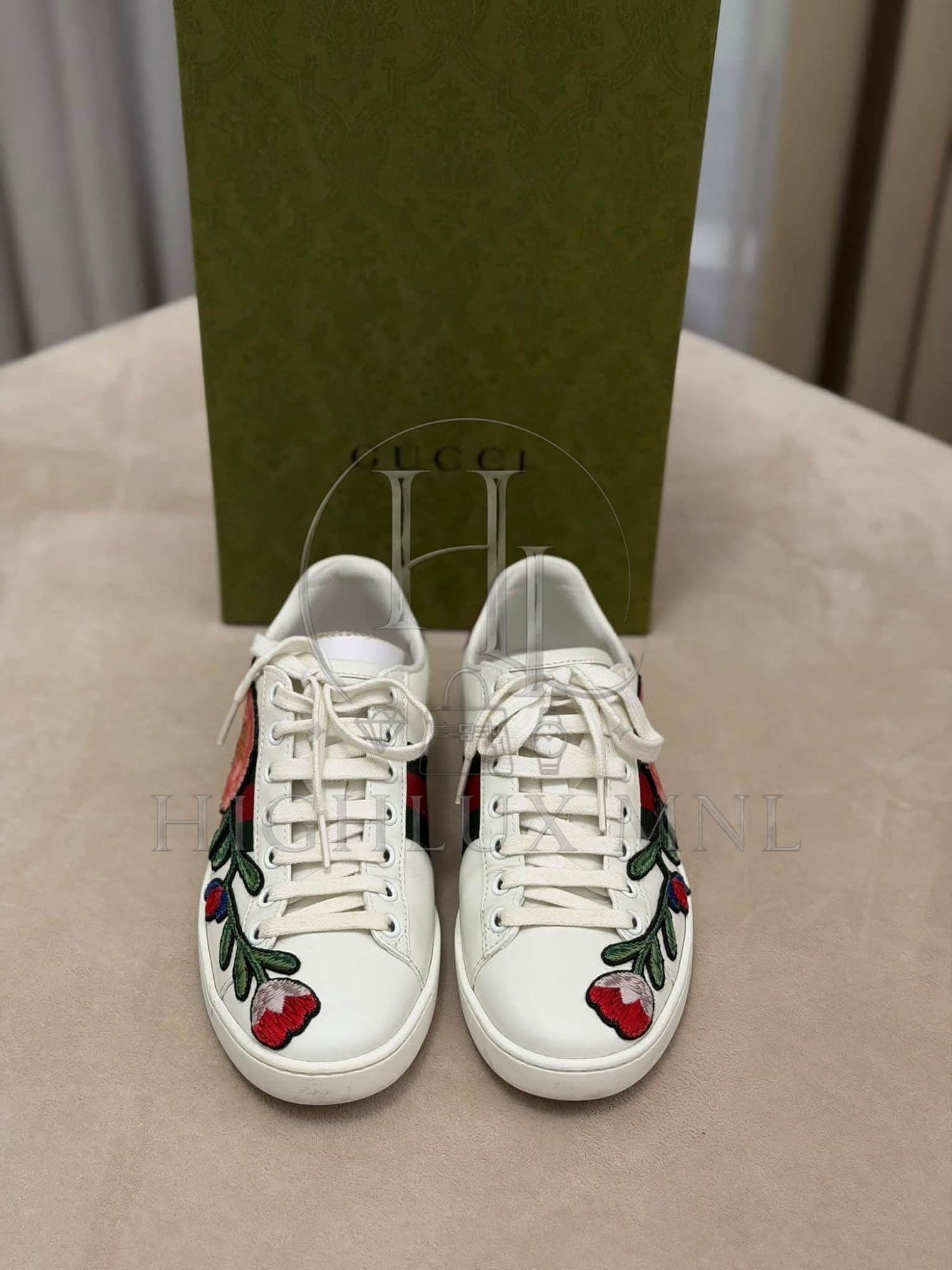 Gucci Tennis Shoes Flower Patch