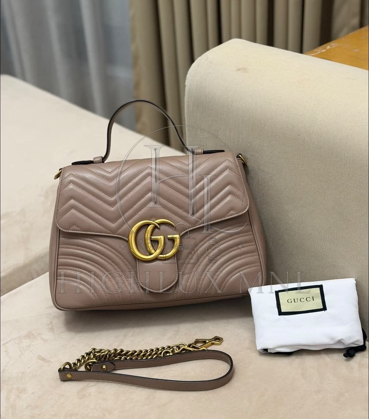 Gucci Marmont Top Handle Medium Size