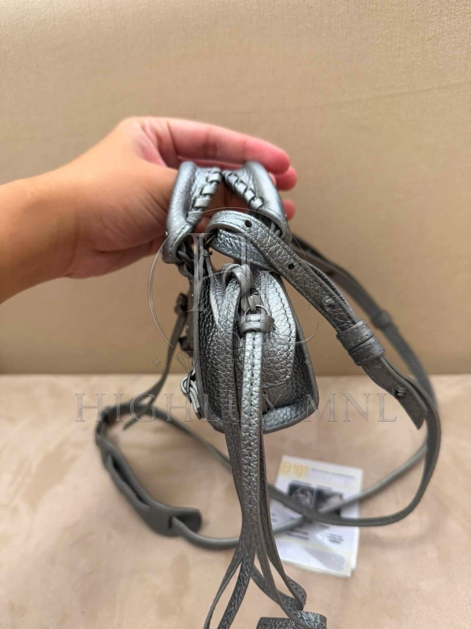 Balenciaga Metallic Classic City in Micro Nano — photo 5