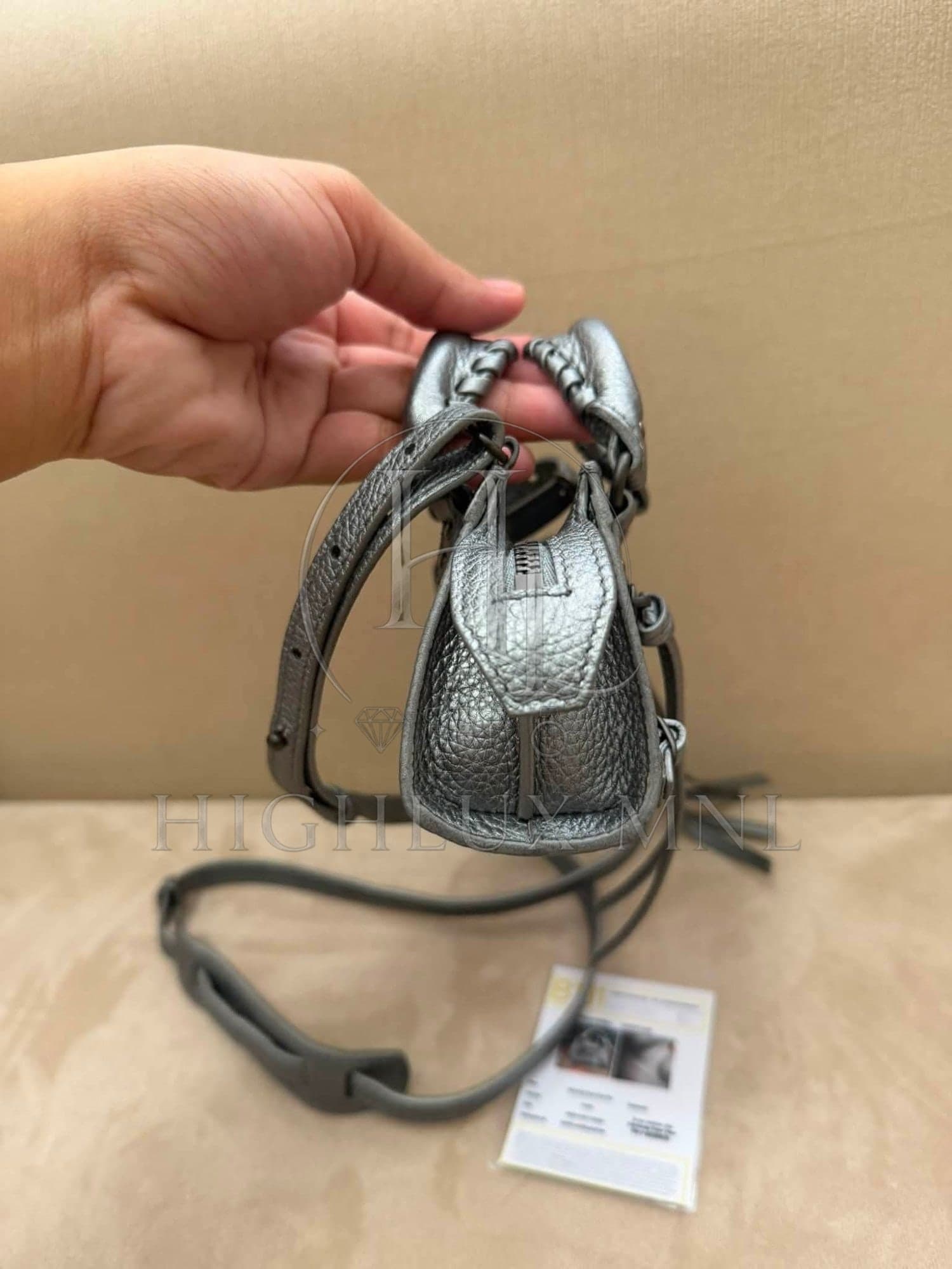 Balenciaga Metallic Classic City in Micro Nano — photo 4