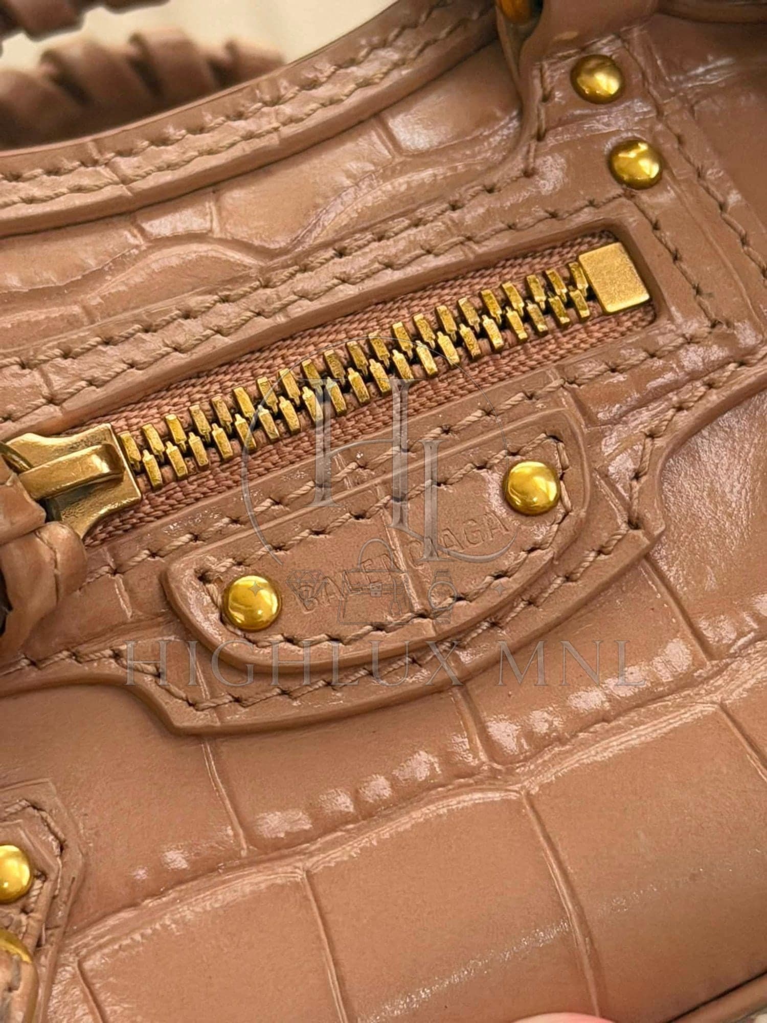 Balenciaga Croc Embossed Classic City in Micro Nano — photo 10
