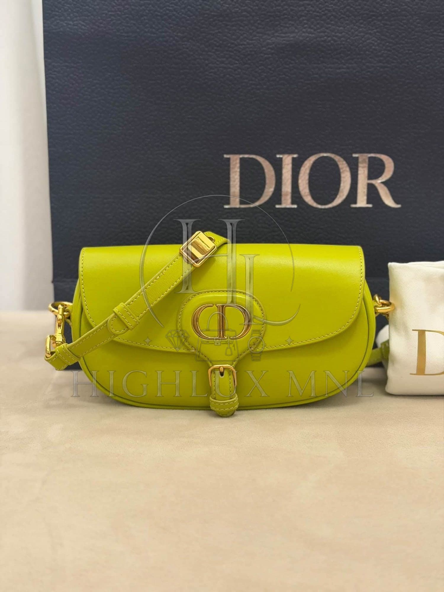 Dior Eastwest Bobby in Lime green — photo 2