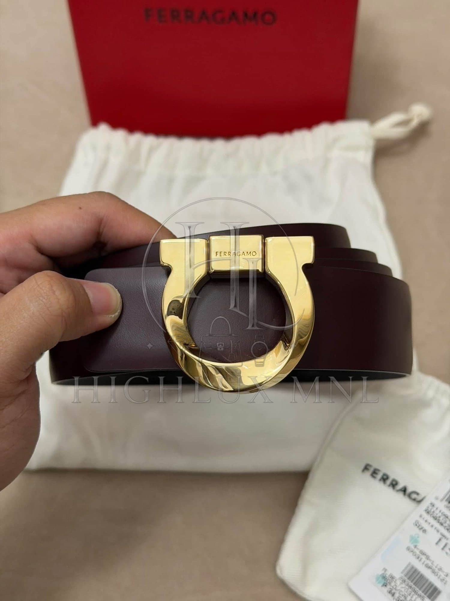 Ferragamo Reversible Belt Size 115