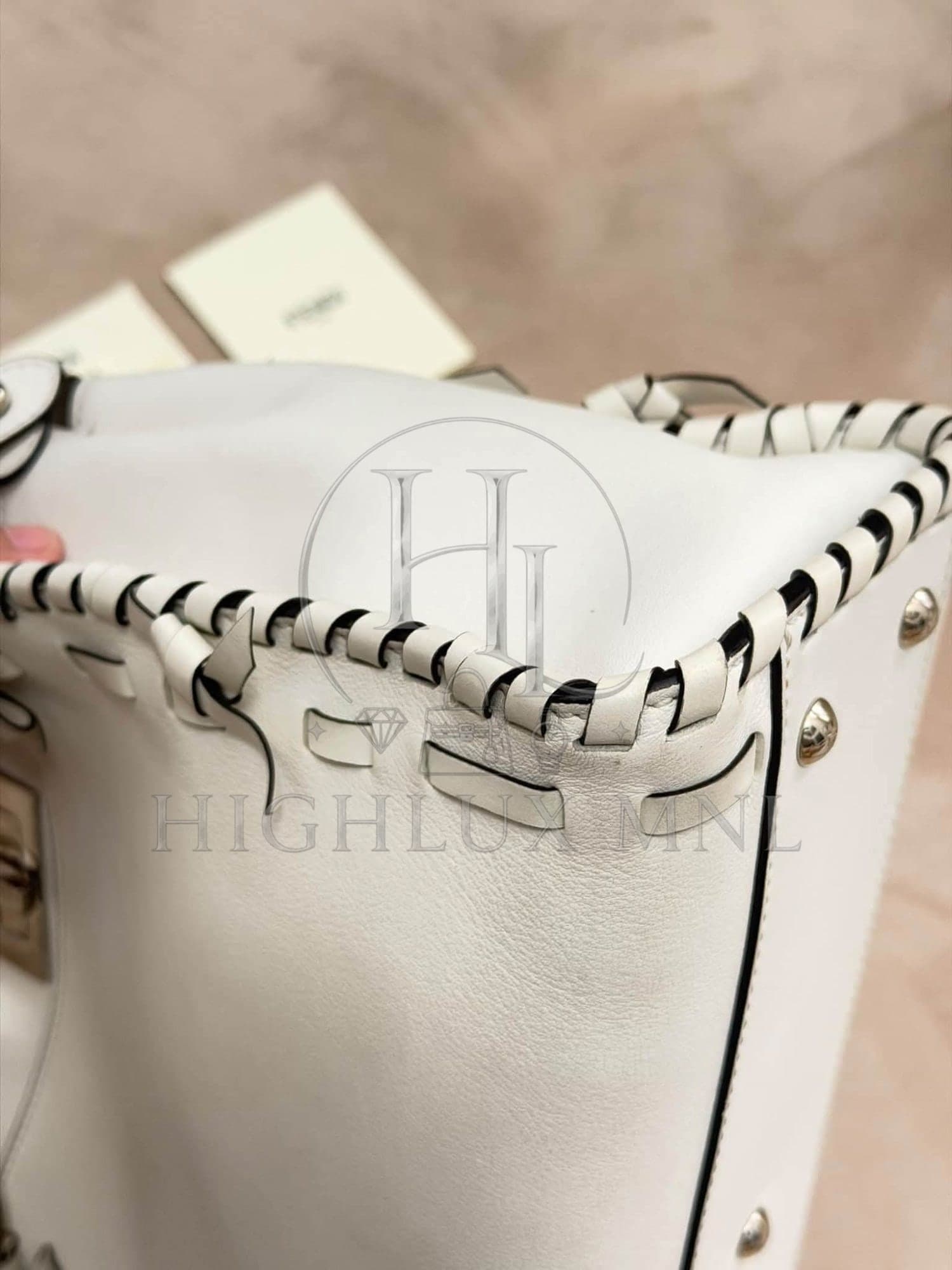 Fendi Nappa Whipstitch Medium Peakaboo Bag — photo 8