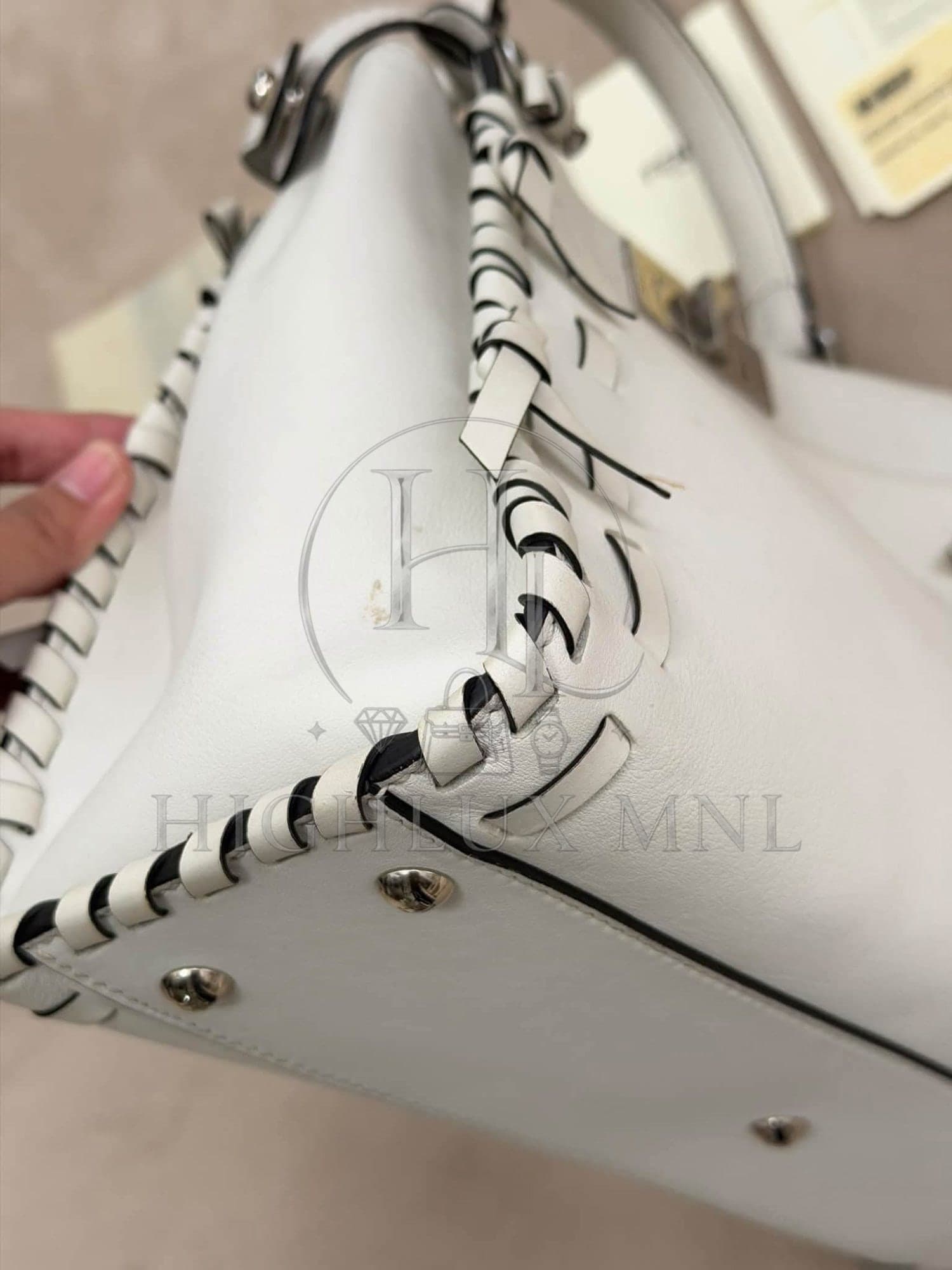 Fendi Nappa Whipstitch Medium Peakaboo Bag — photo 7