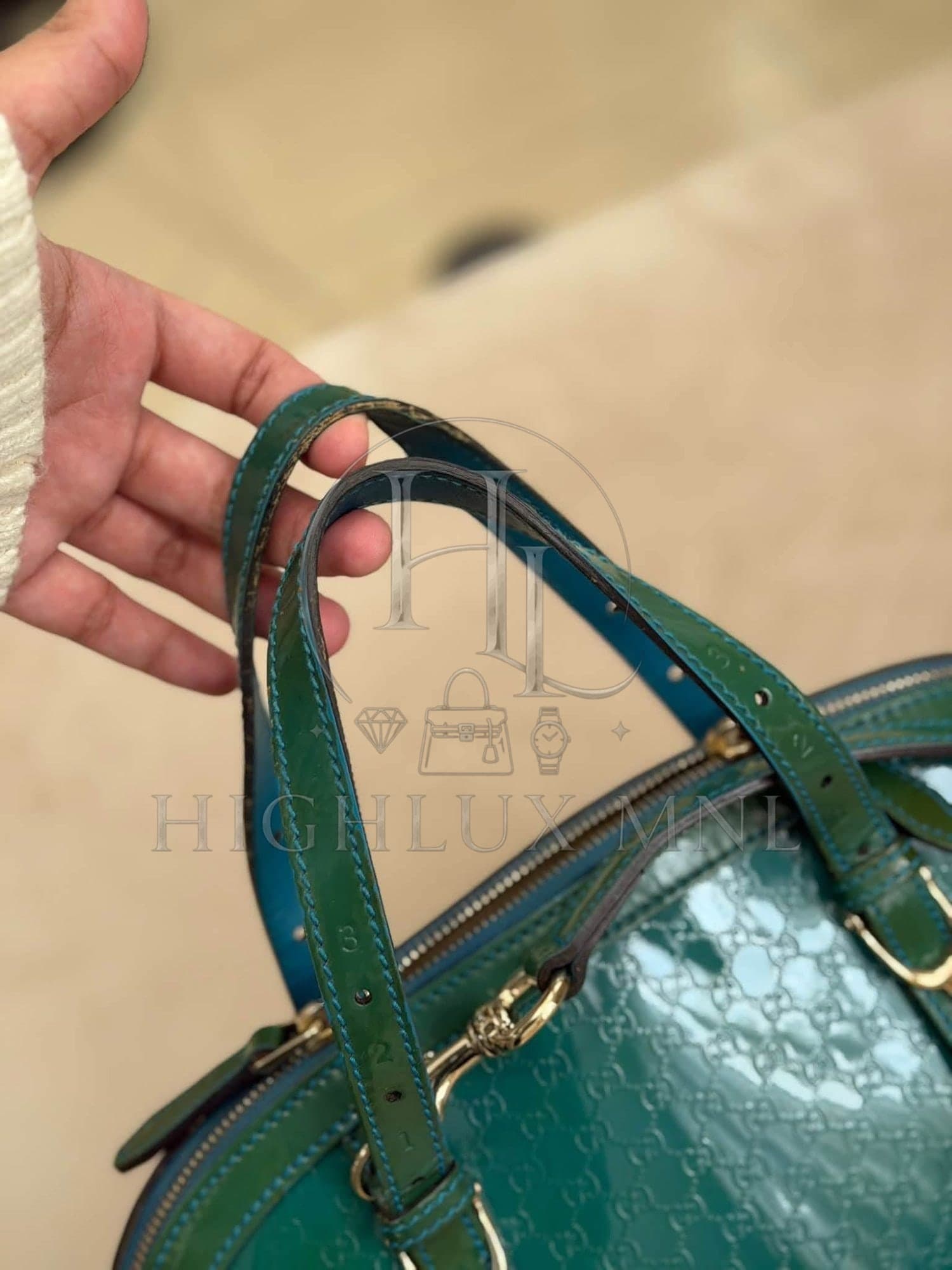 Gucci Microguccissima Patent Nice Dome Bag