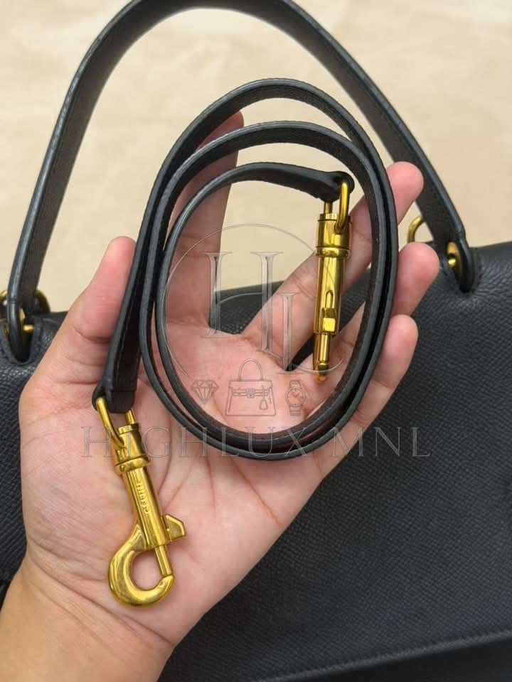 Celine Black Grained Calfskin Belt Bag — photo 10