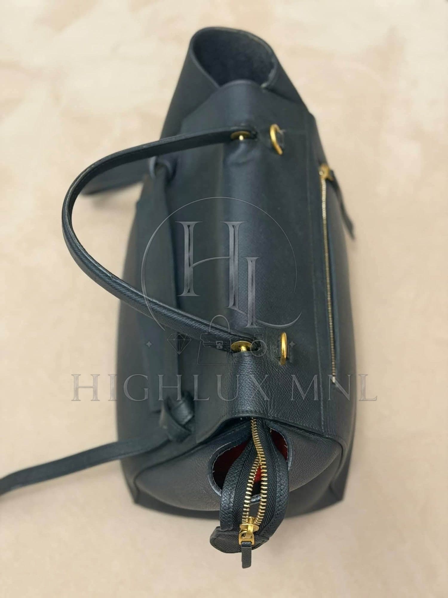 Celine Black Grained Calfskin Belt Bag — photo 6