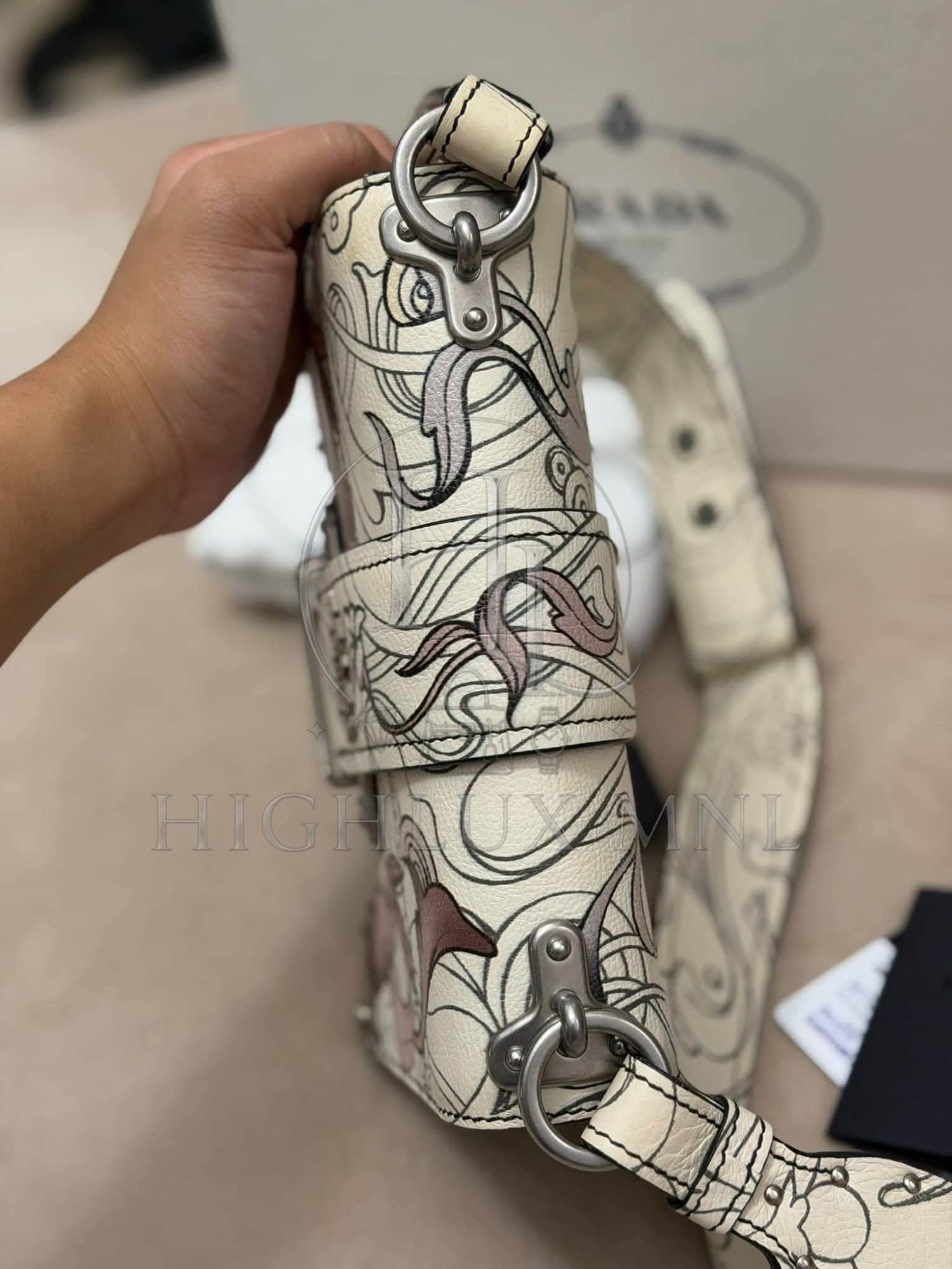 Prada Limited Edition Rabbit Print Cahier Bag — photo 9