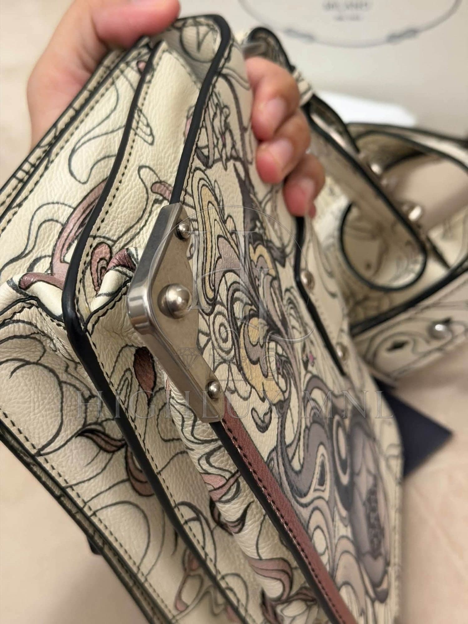 Prada Limited Edition Rabbit Print Cahier Bag — photo 8