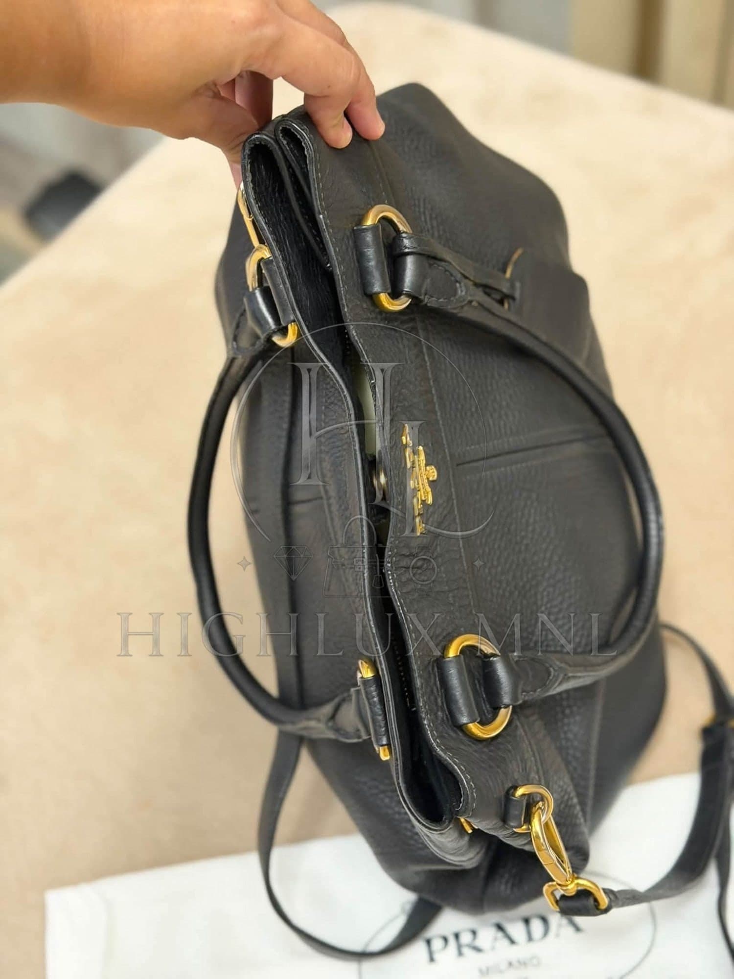 Prada Daino Leather Two-way Bag — photo 8