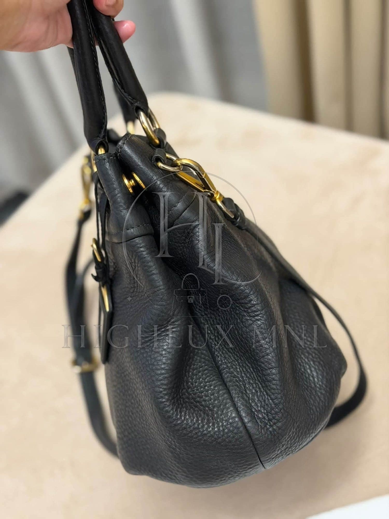 Prada Daino Leather Two-way Bag — photo 3