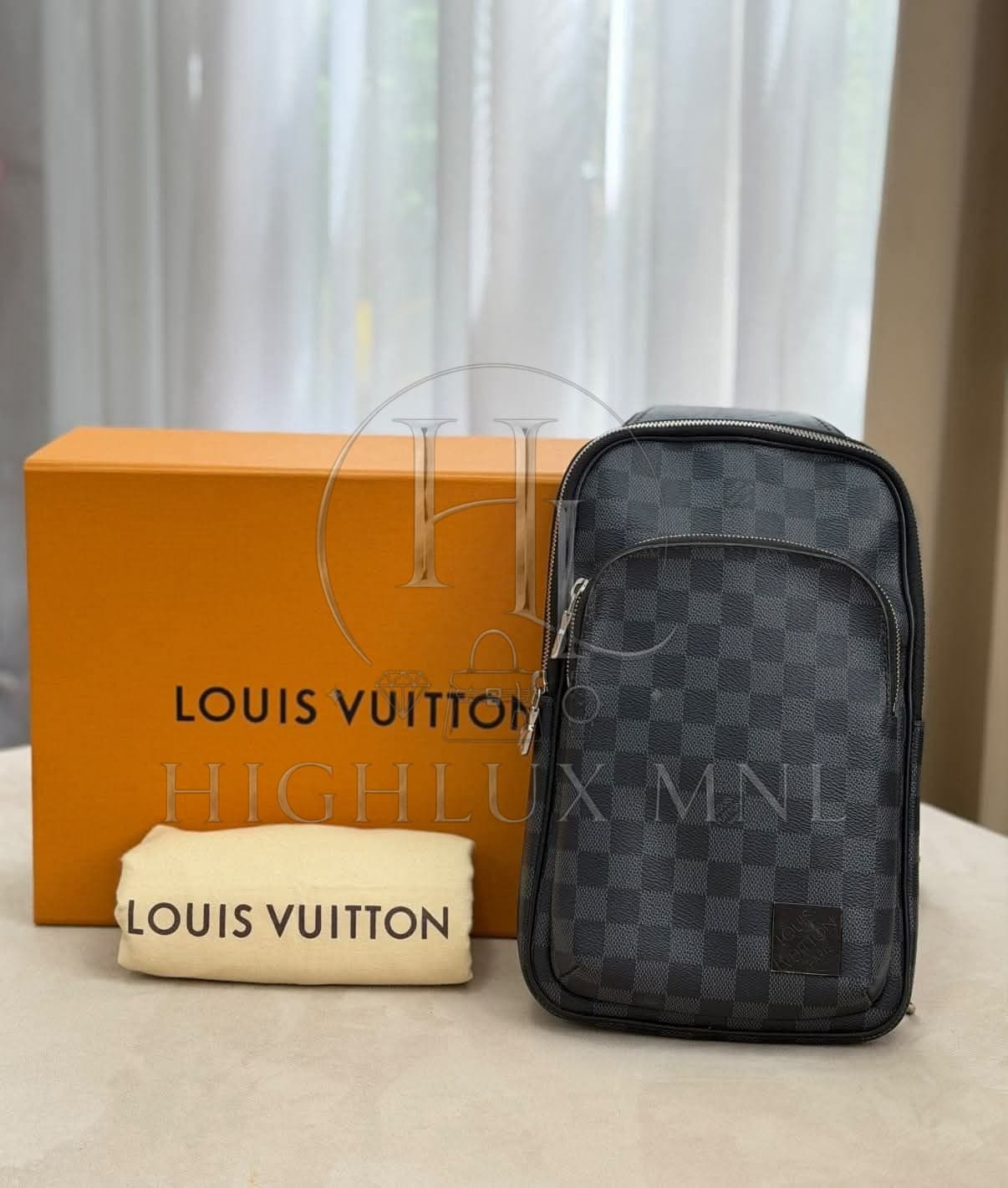 Louis Vuitton Graphite Damier Avenue Sling Bag