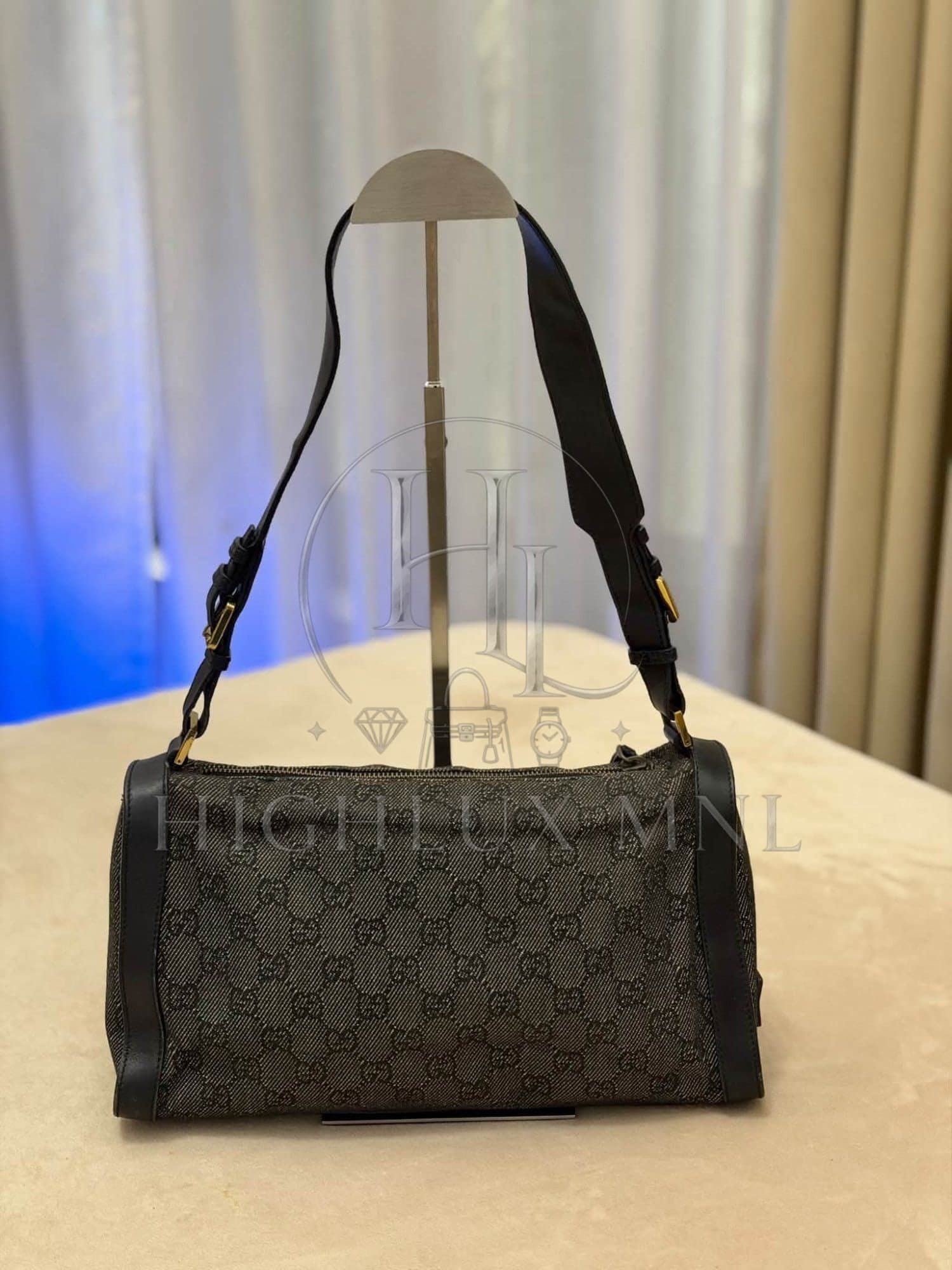 Gucci GG Denim Canvas Shoulder Bag — photo 2