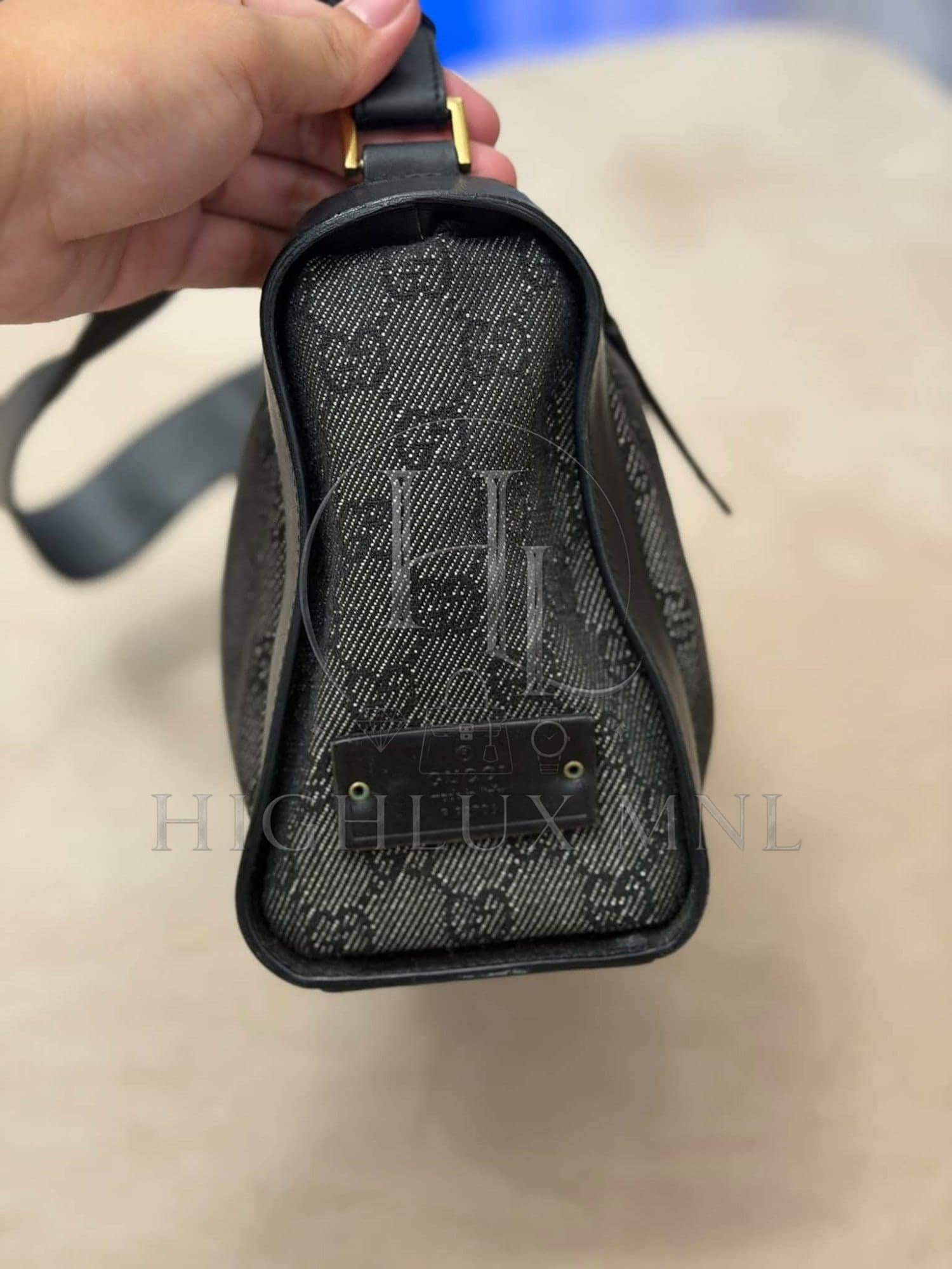 Gucci GG Denim Canvas Shoulder Bag — photo 3