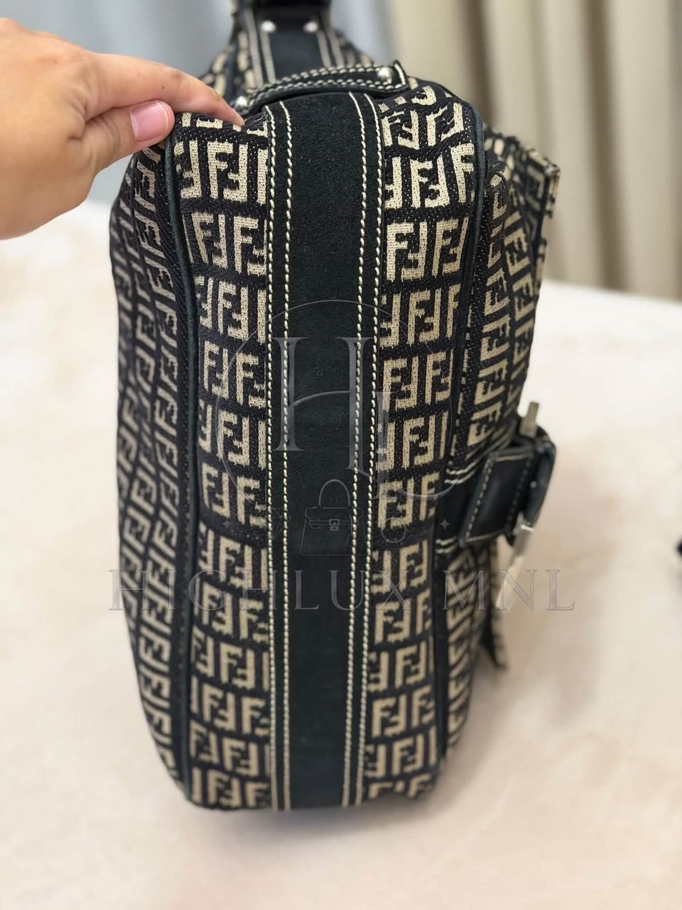 Fendi Zucchino Canvas Shoulder Bag — photo 7